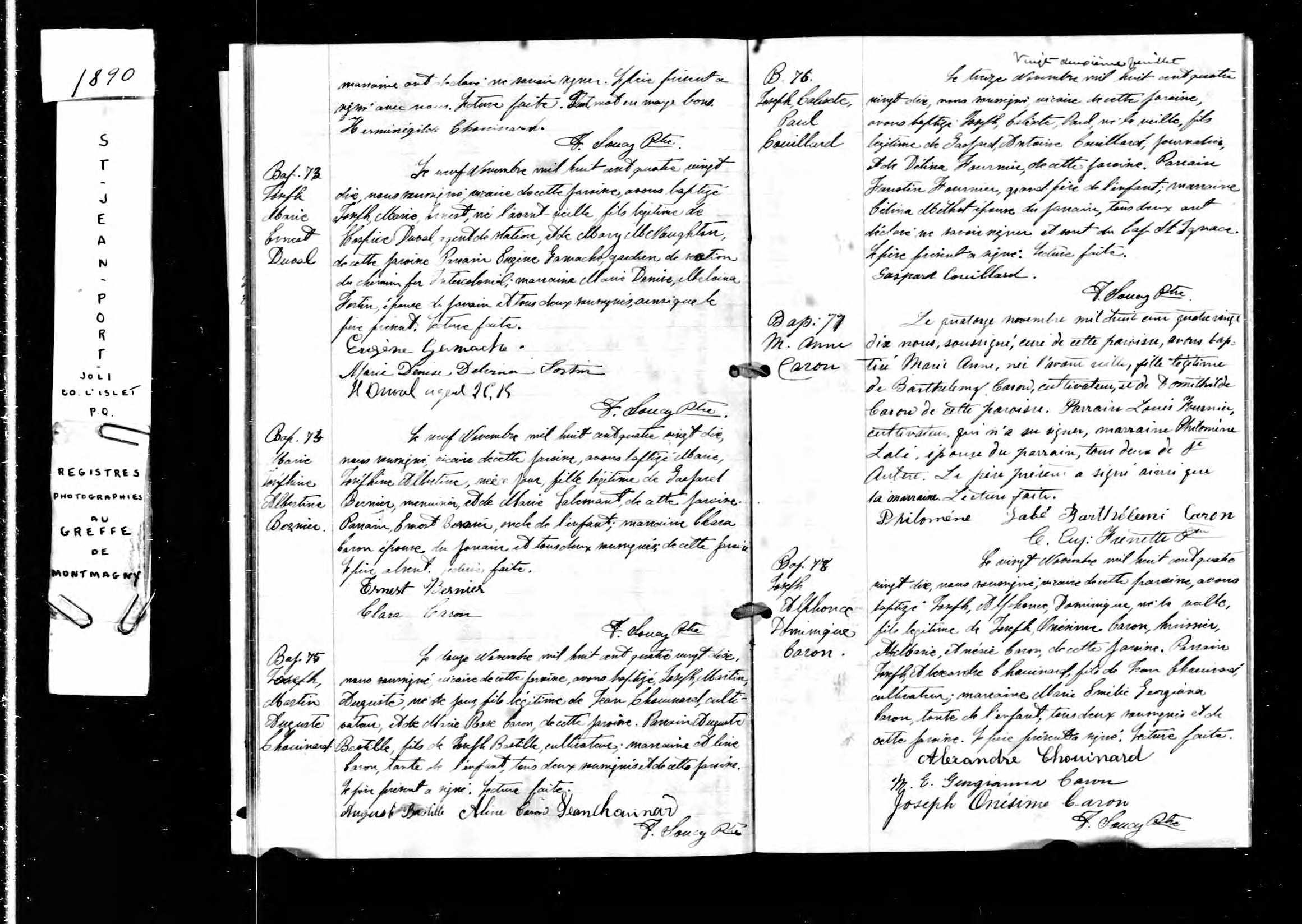 Acte de baptême
