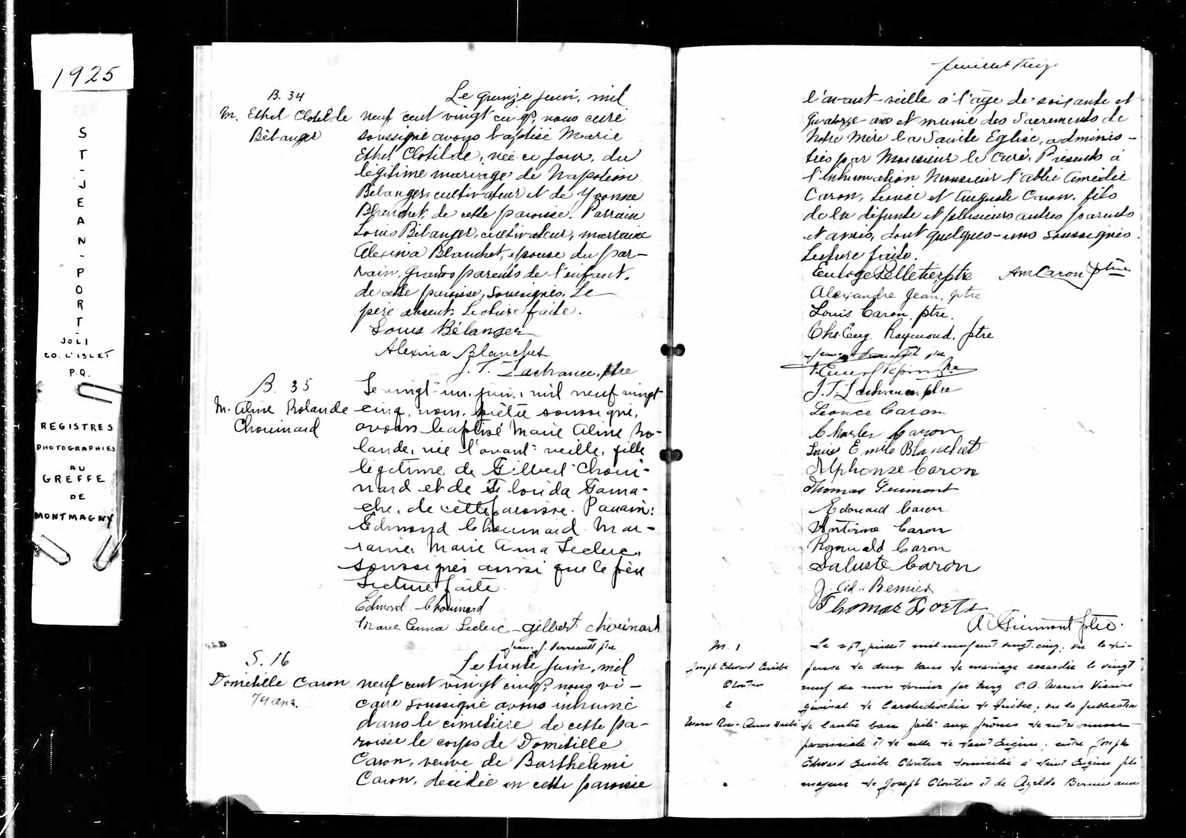 Acte de sépulture