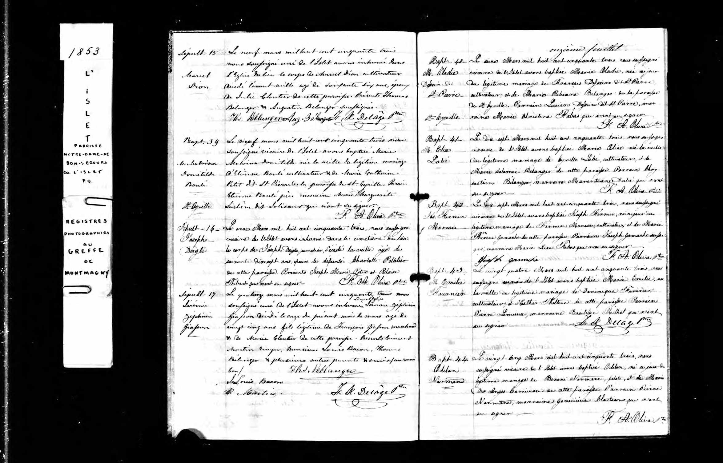Acte de baptême Acte de baptême
