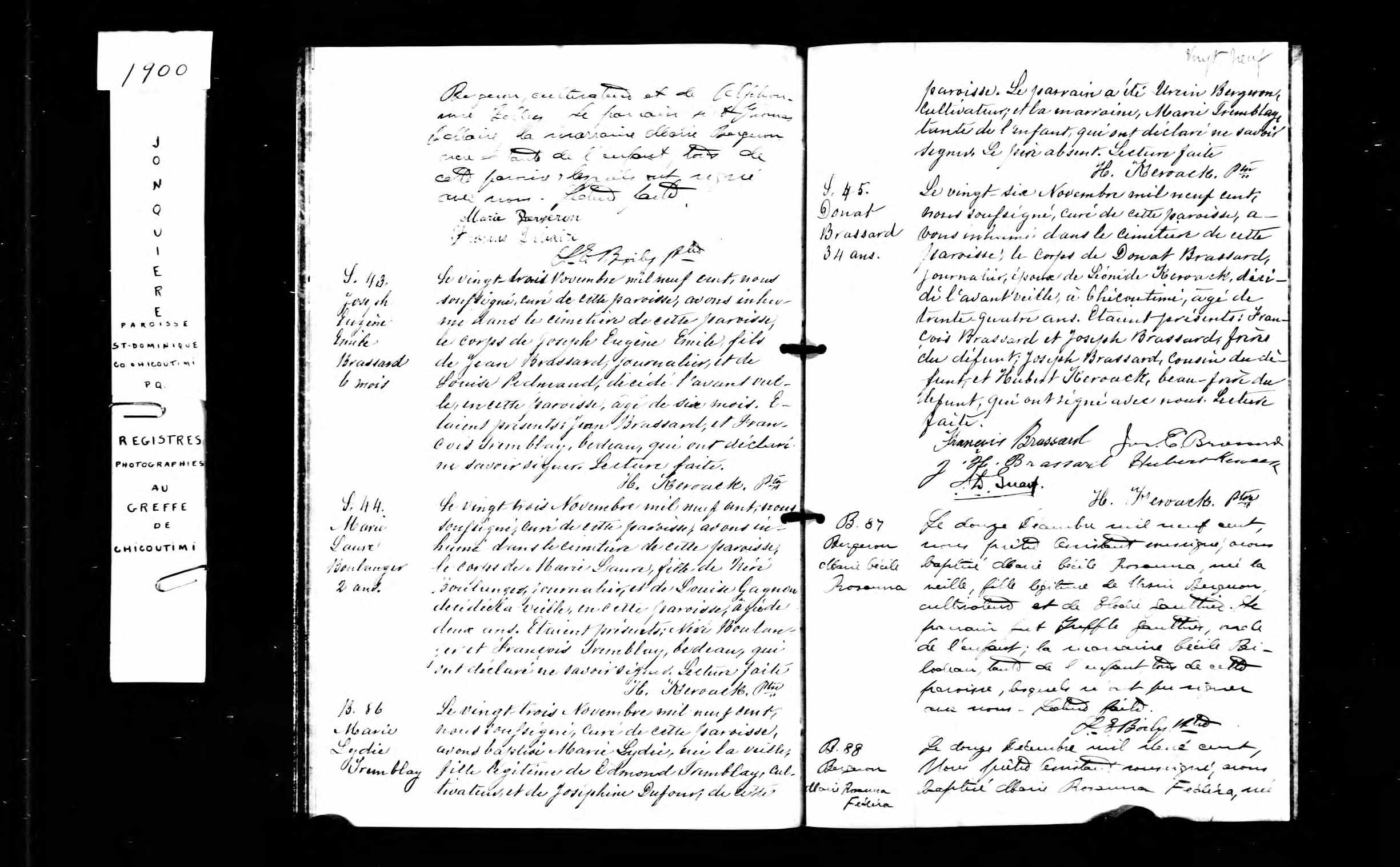 Acte de sépulture