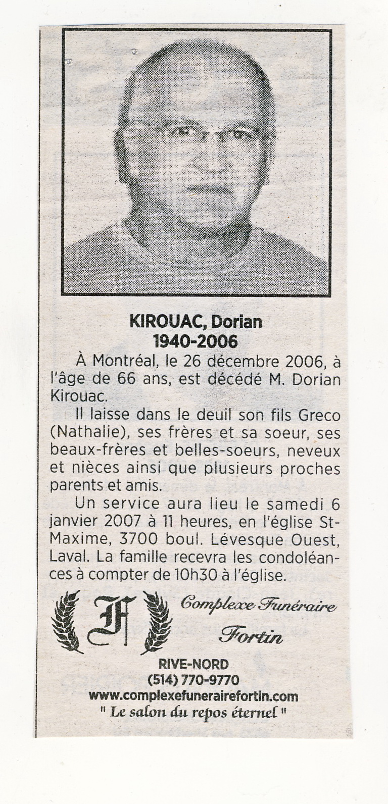 Nécrologie Nécrologie