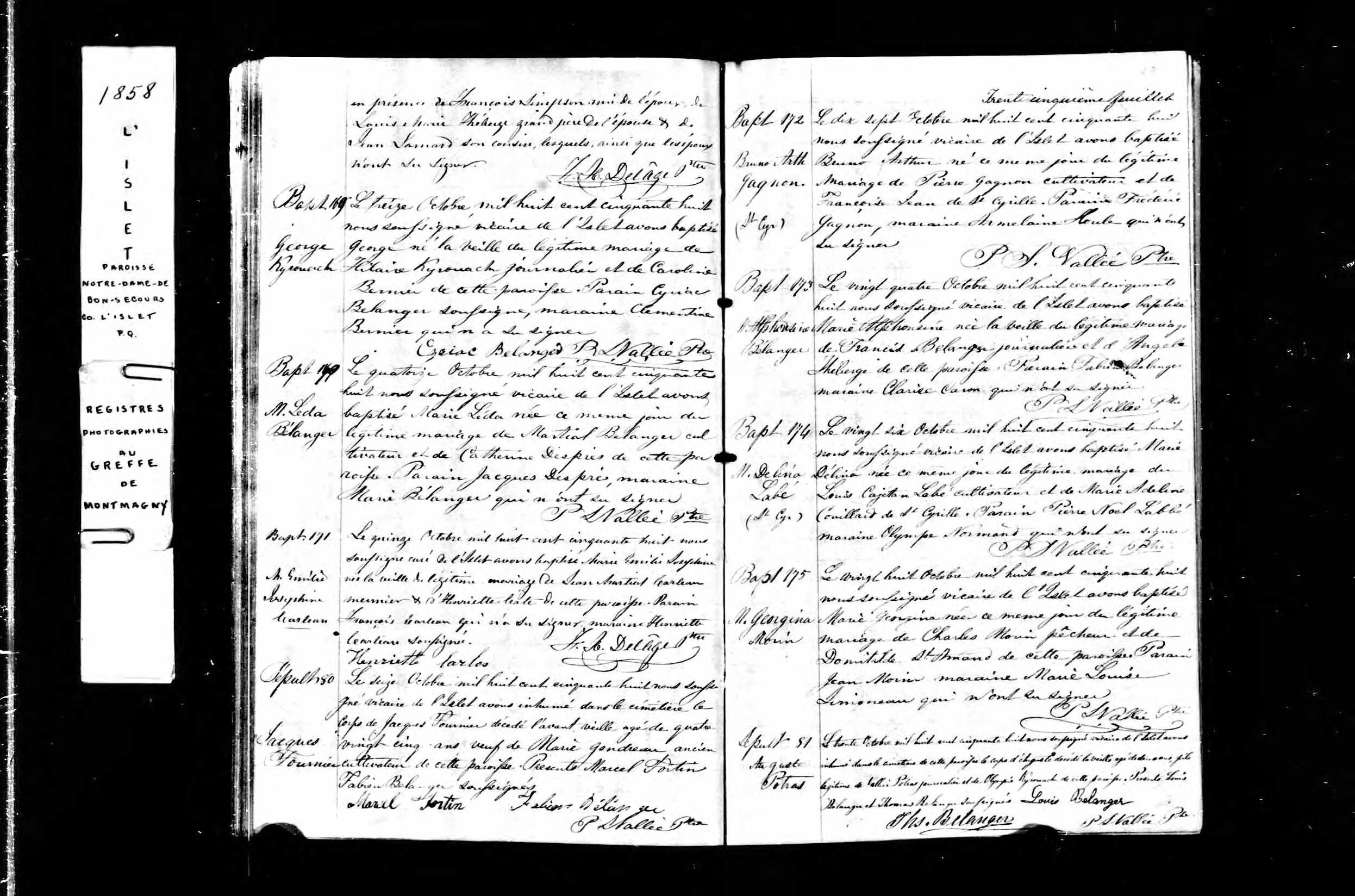 Acte de sépulture