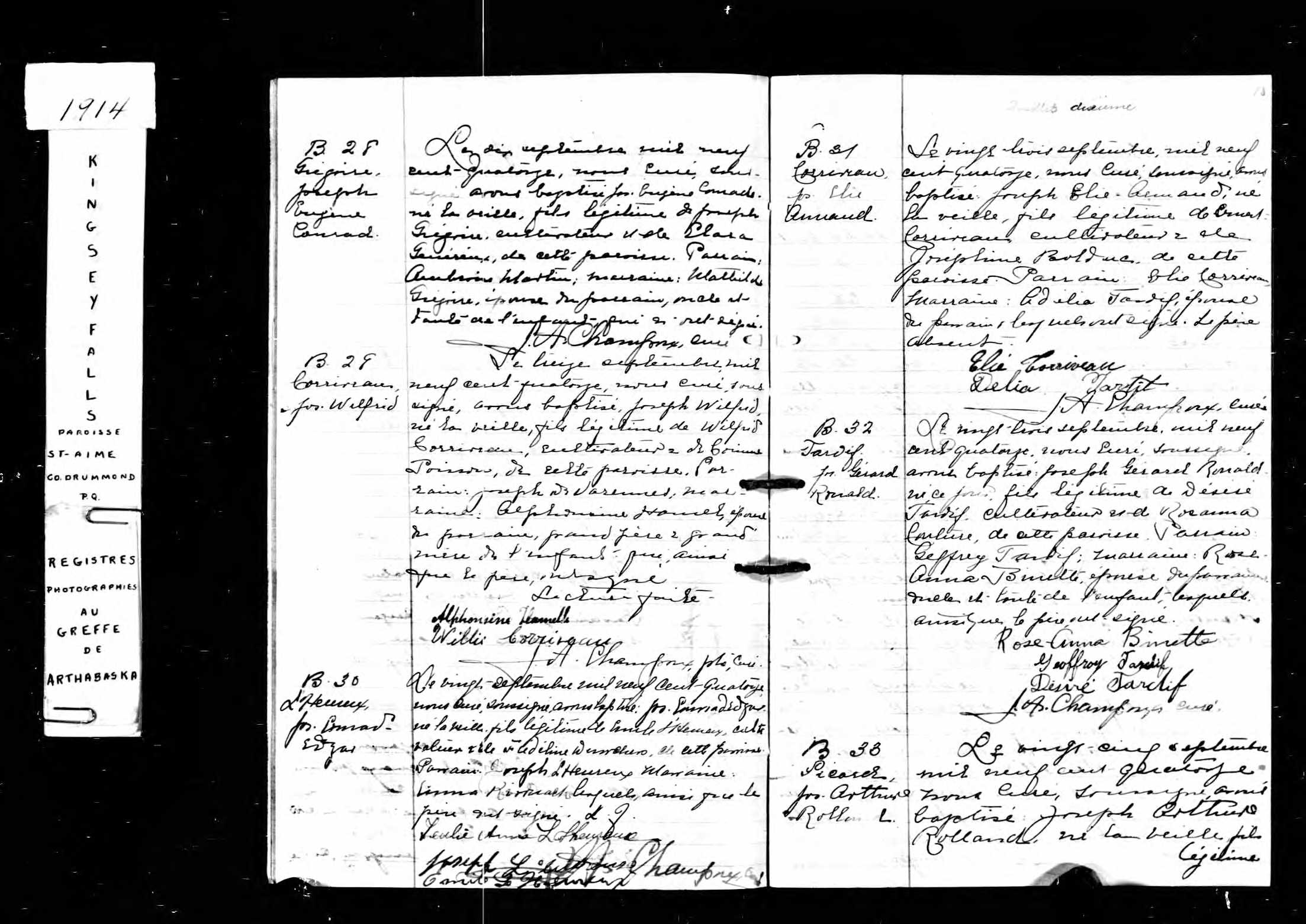 Acte de baptême