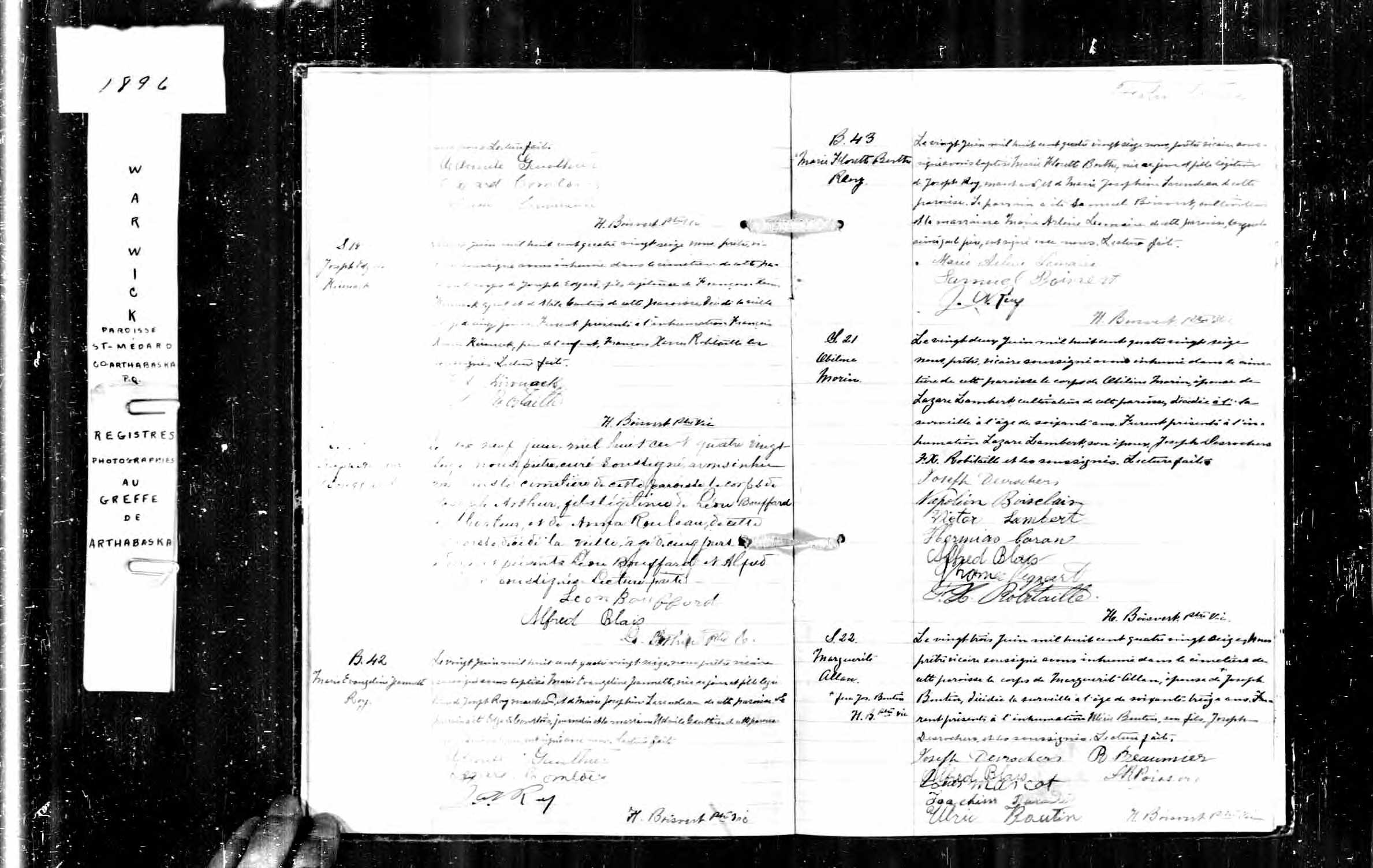 Acte de sépulture