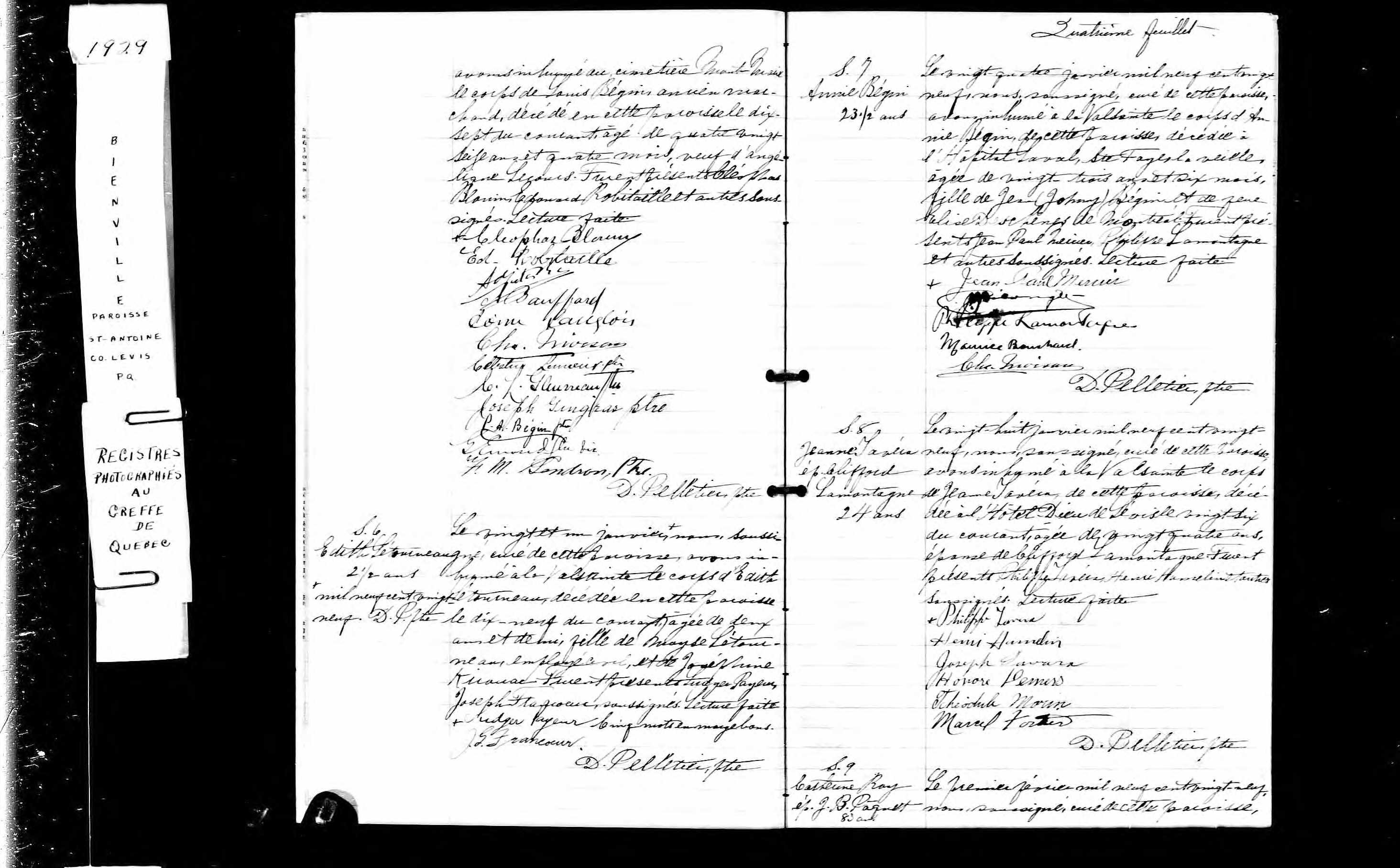 Acte de sépulture