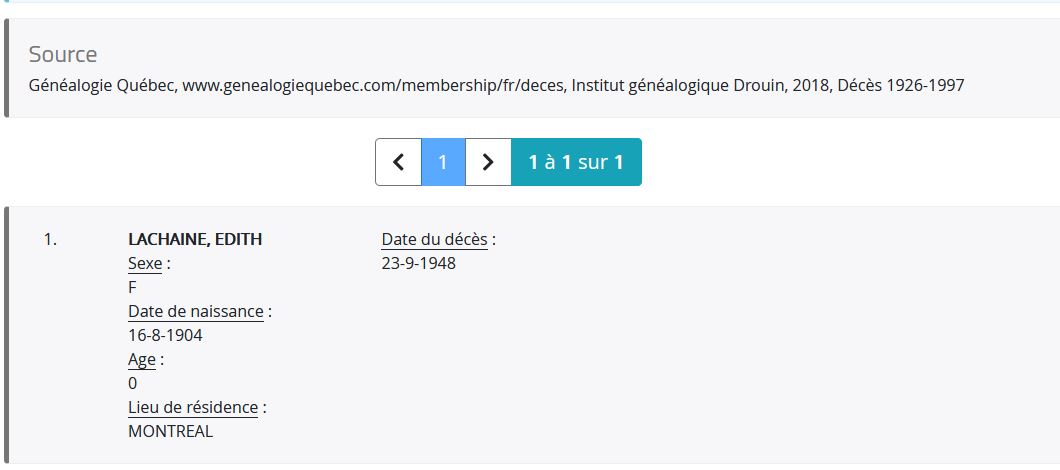 Mention du décès Mention du décès