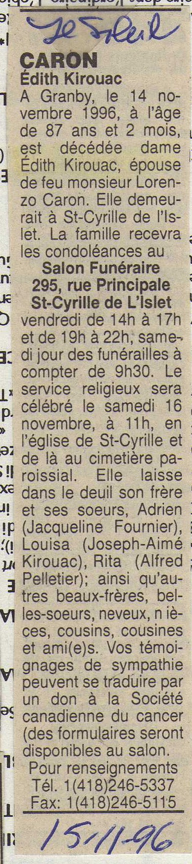 Nécrologie
