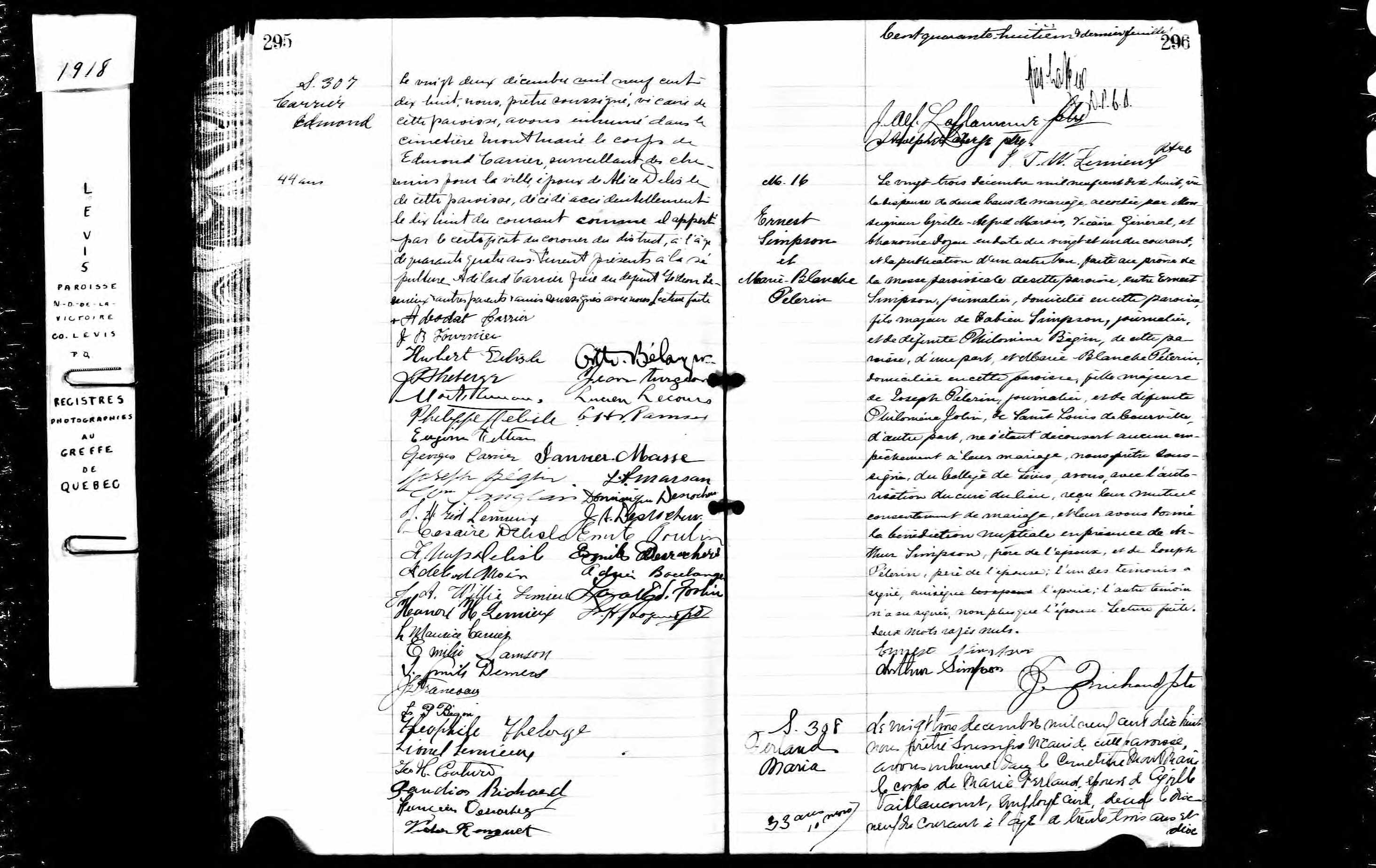 Acte de sépulture