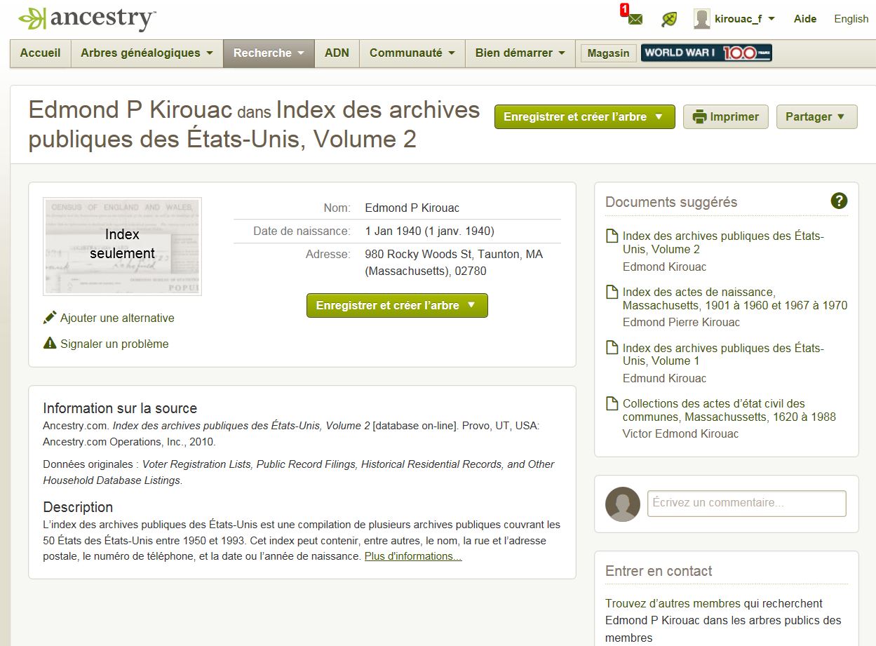 Mention de la date de naissance