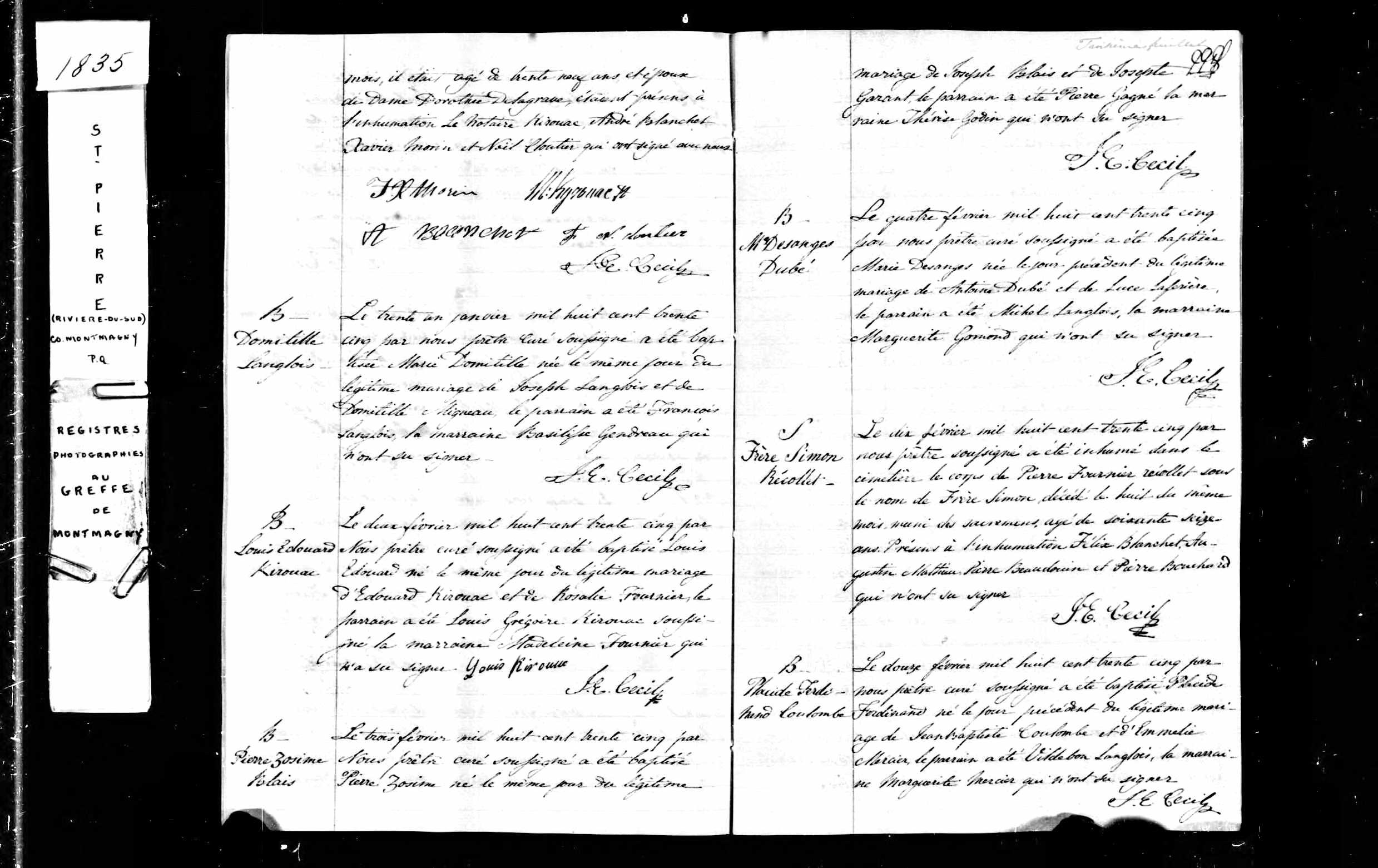 Acte de baptême Acte de baptême