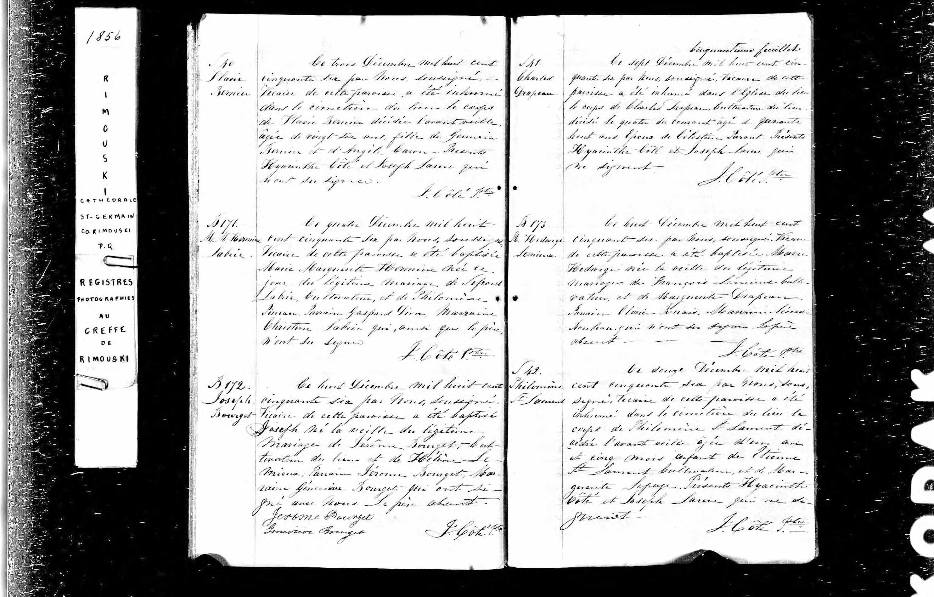 Acte de sépulture