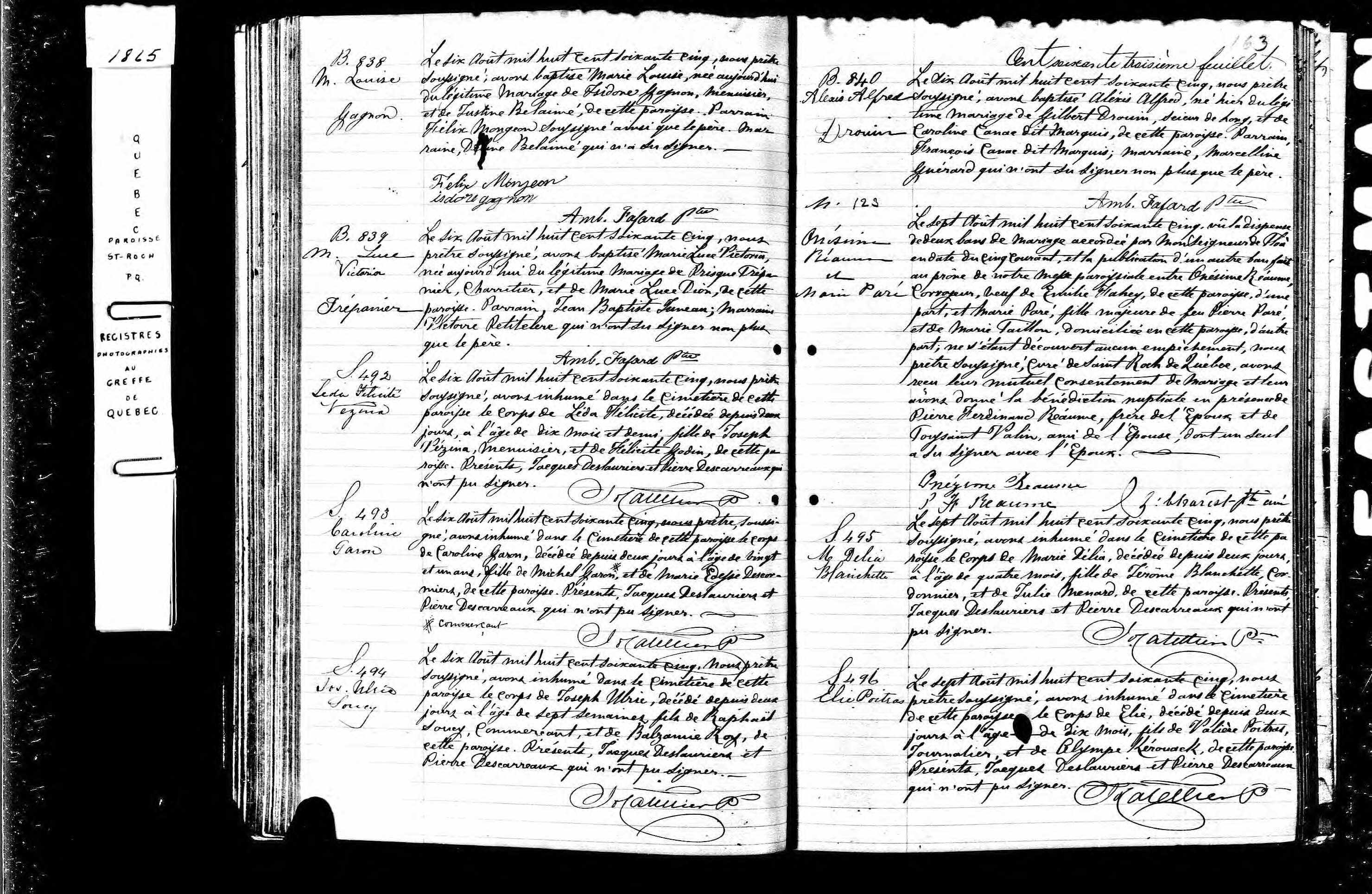 Acte de sépulture