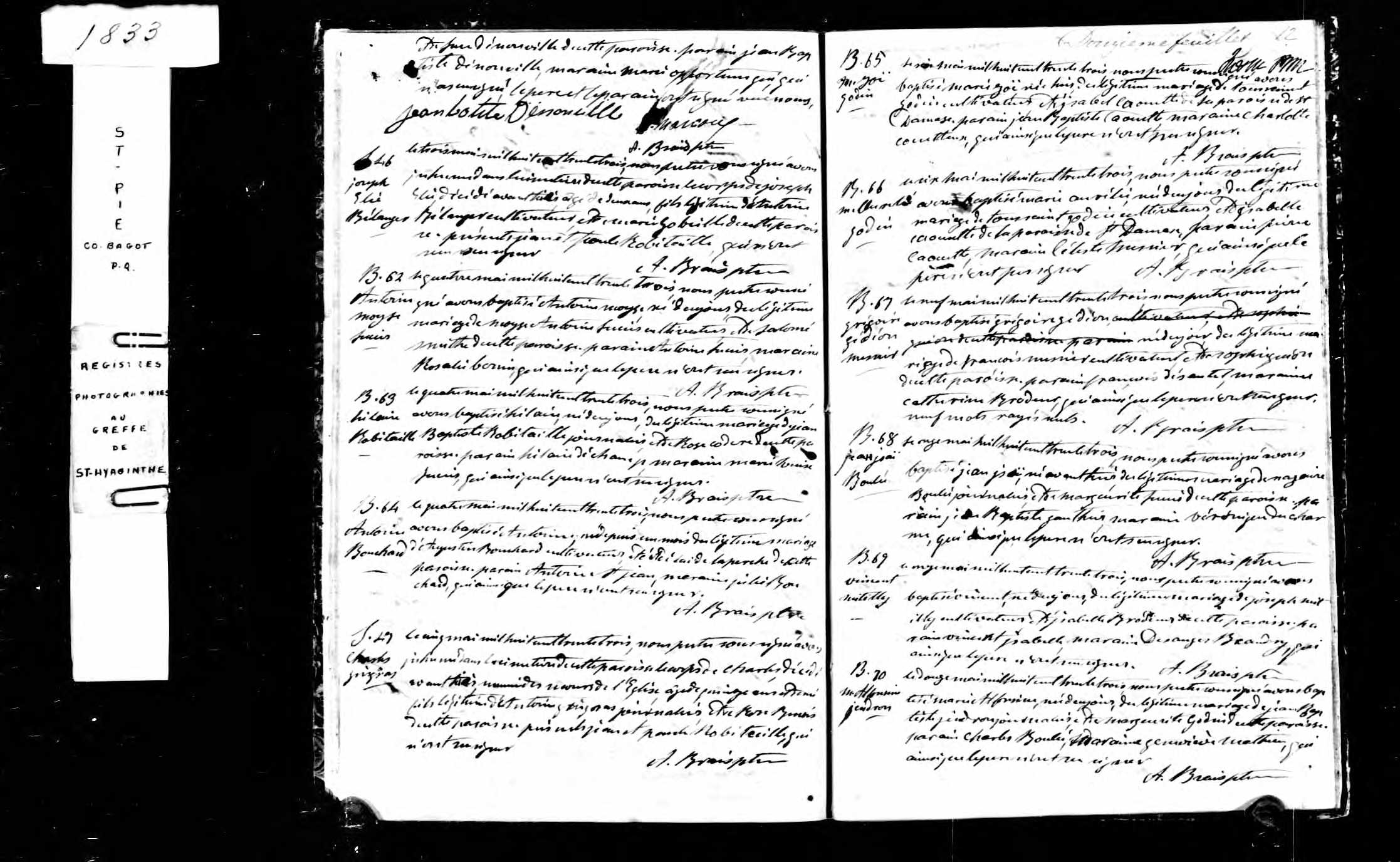 Acte de sépulture