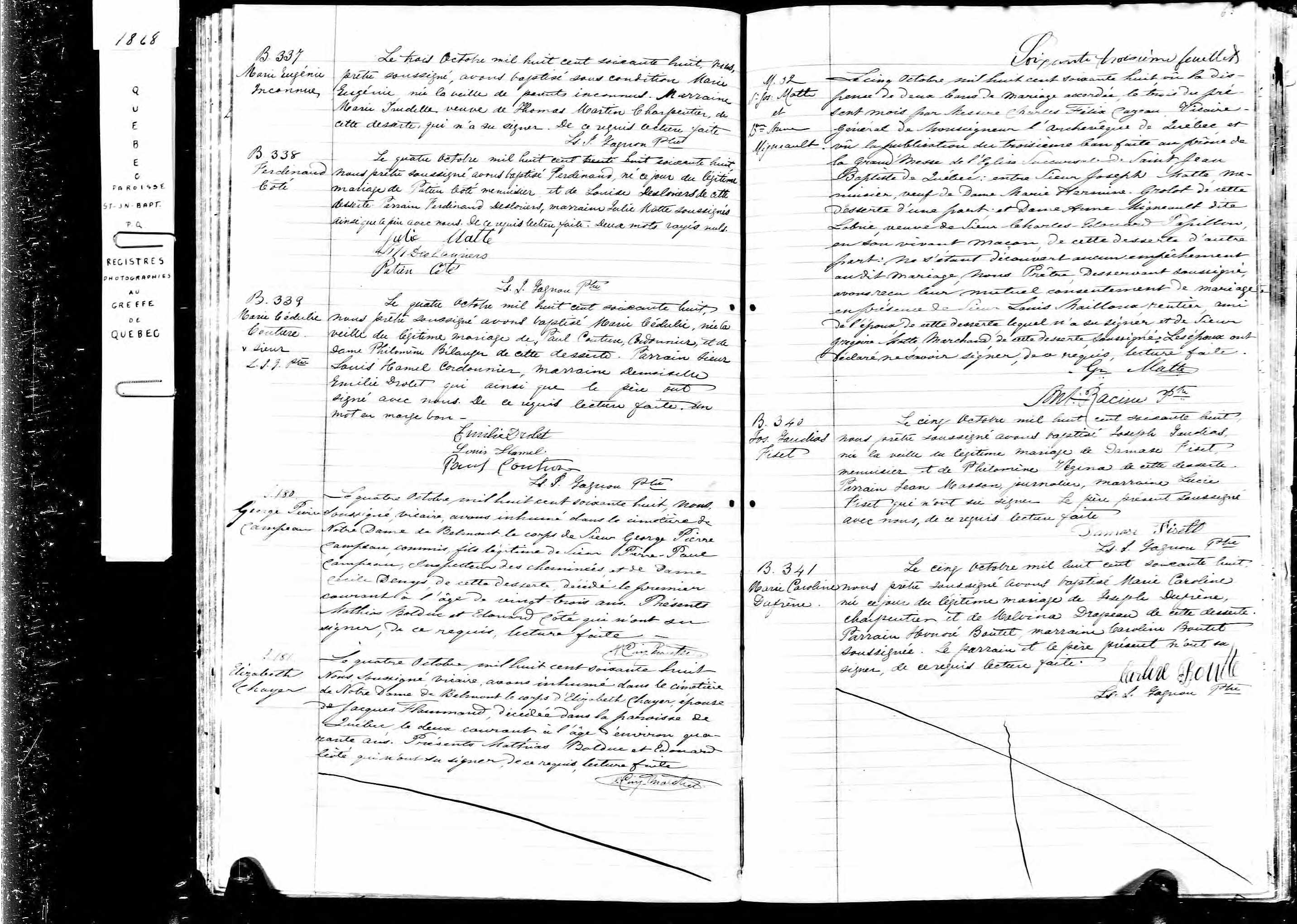 Acte de sépulture