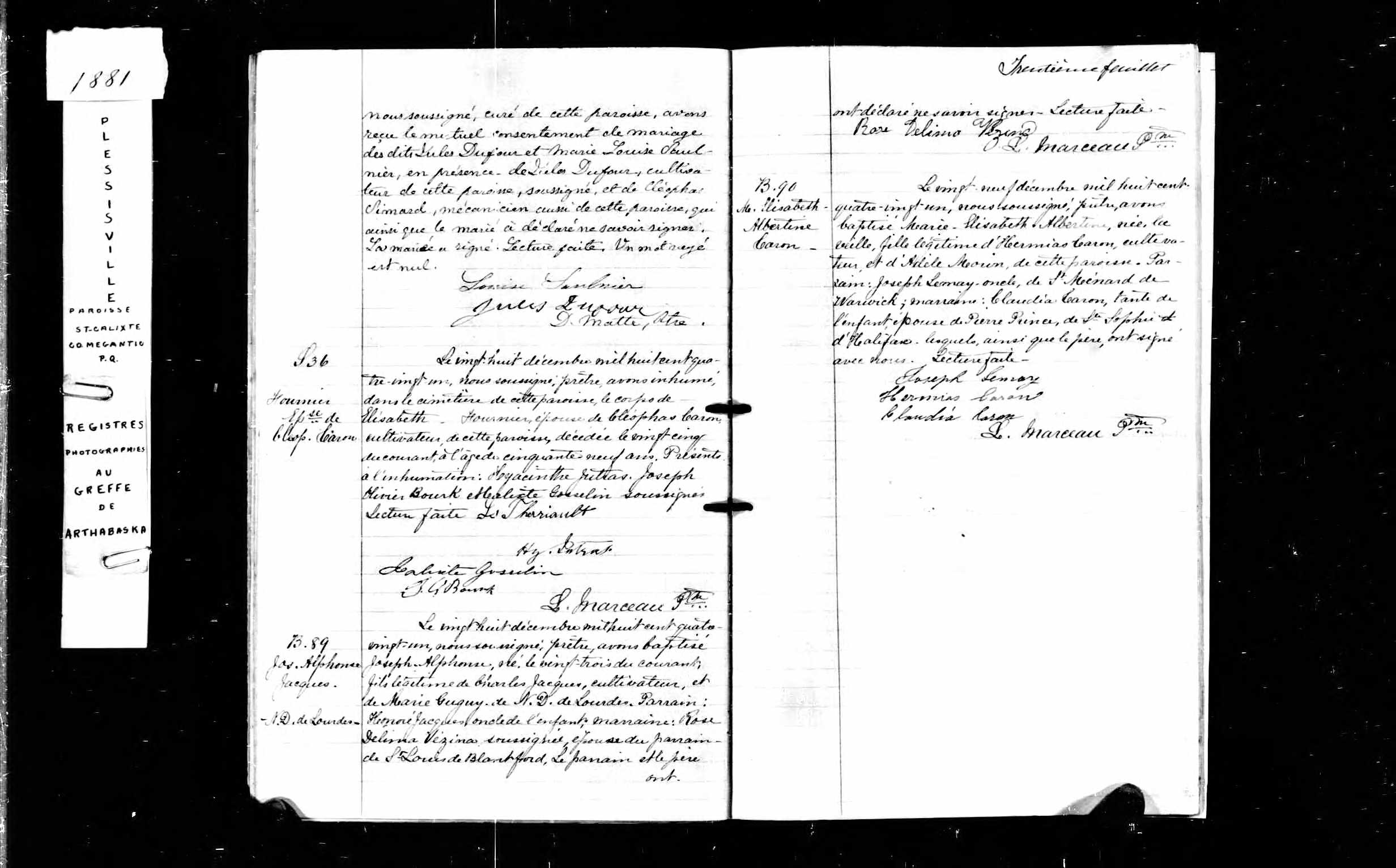 Acte de sépulture
