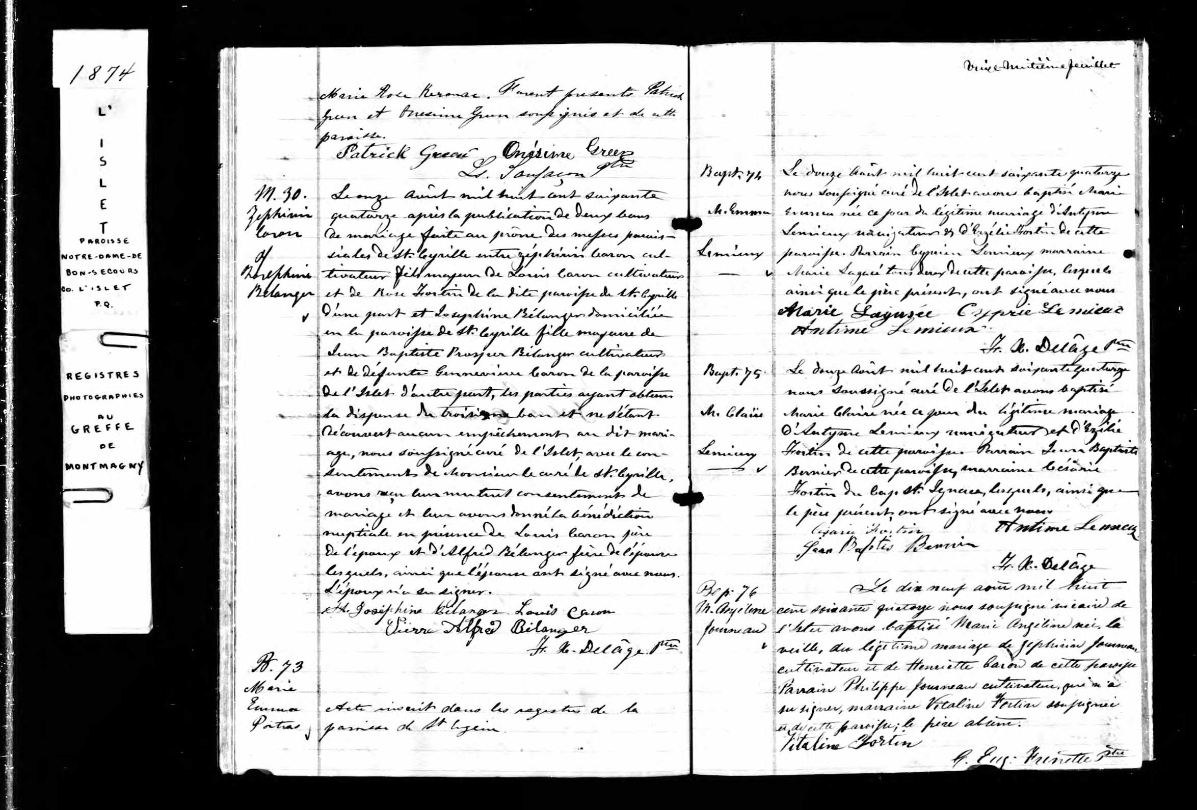  Acte de sépulture