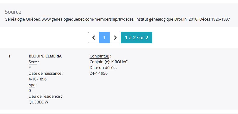 Mention du décès Mention du décès