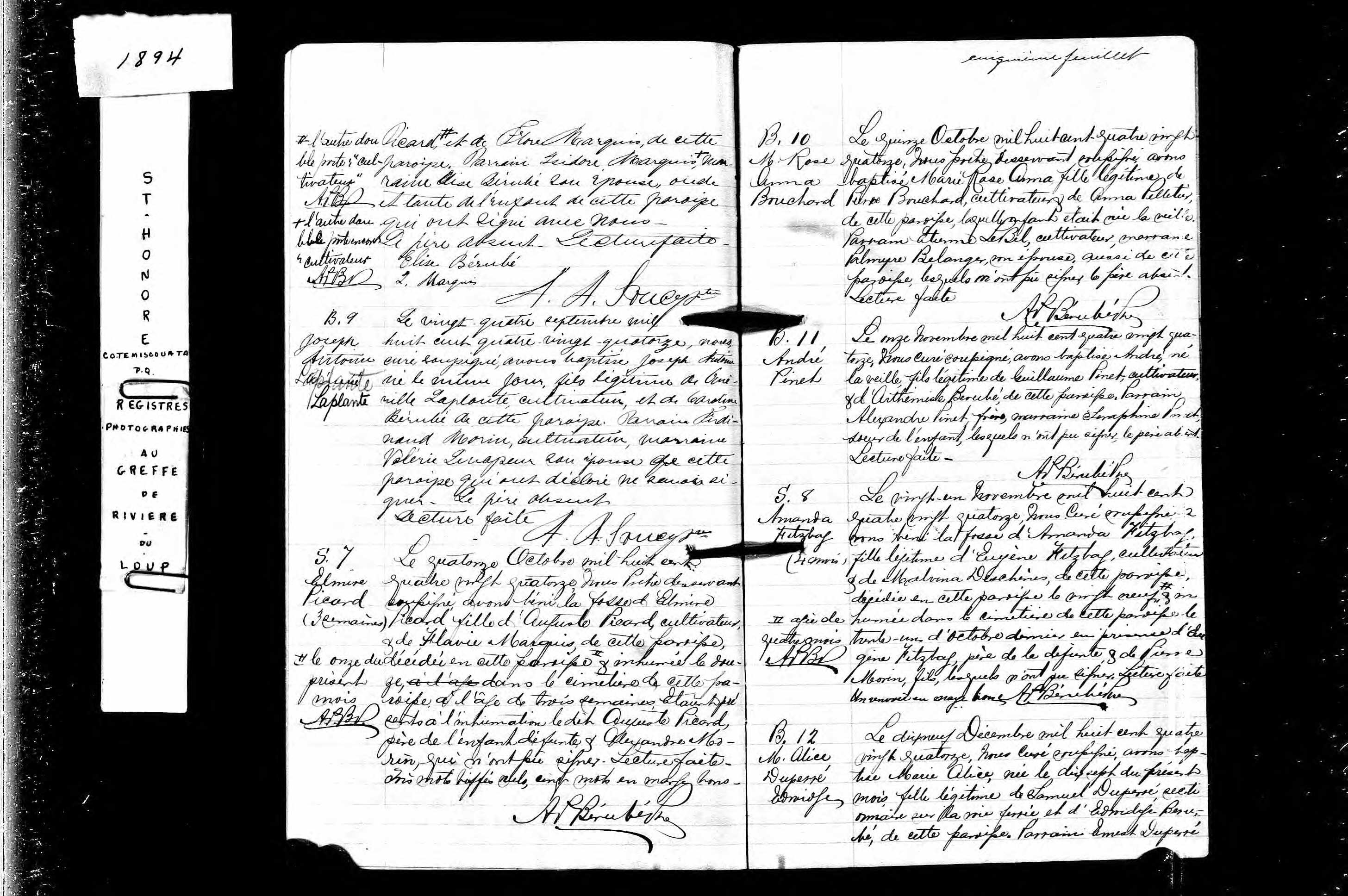 Acte de sépulture