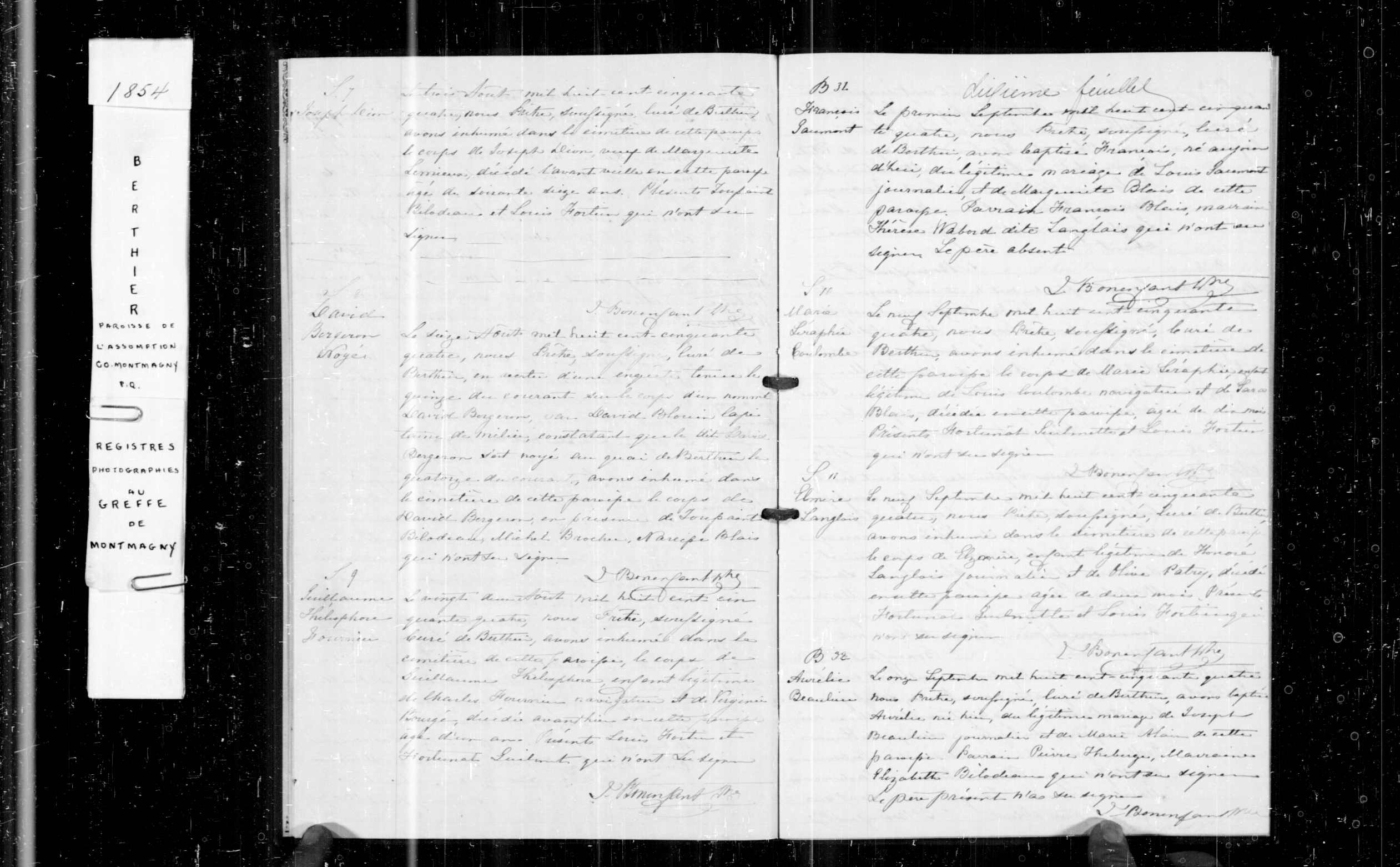 Acte de sépulture