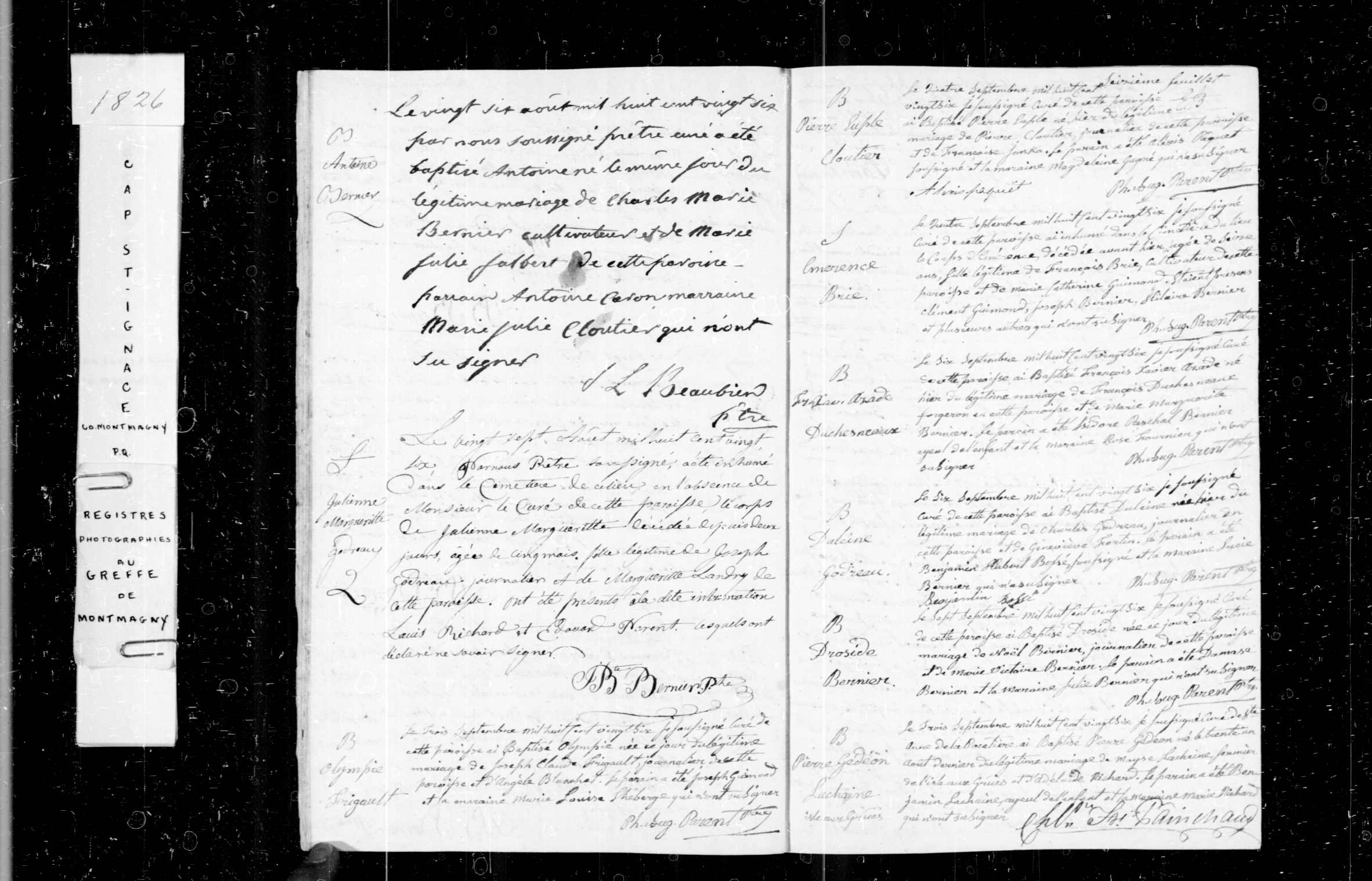 Acte de sépulture