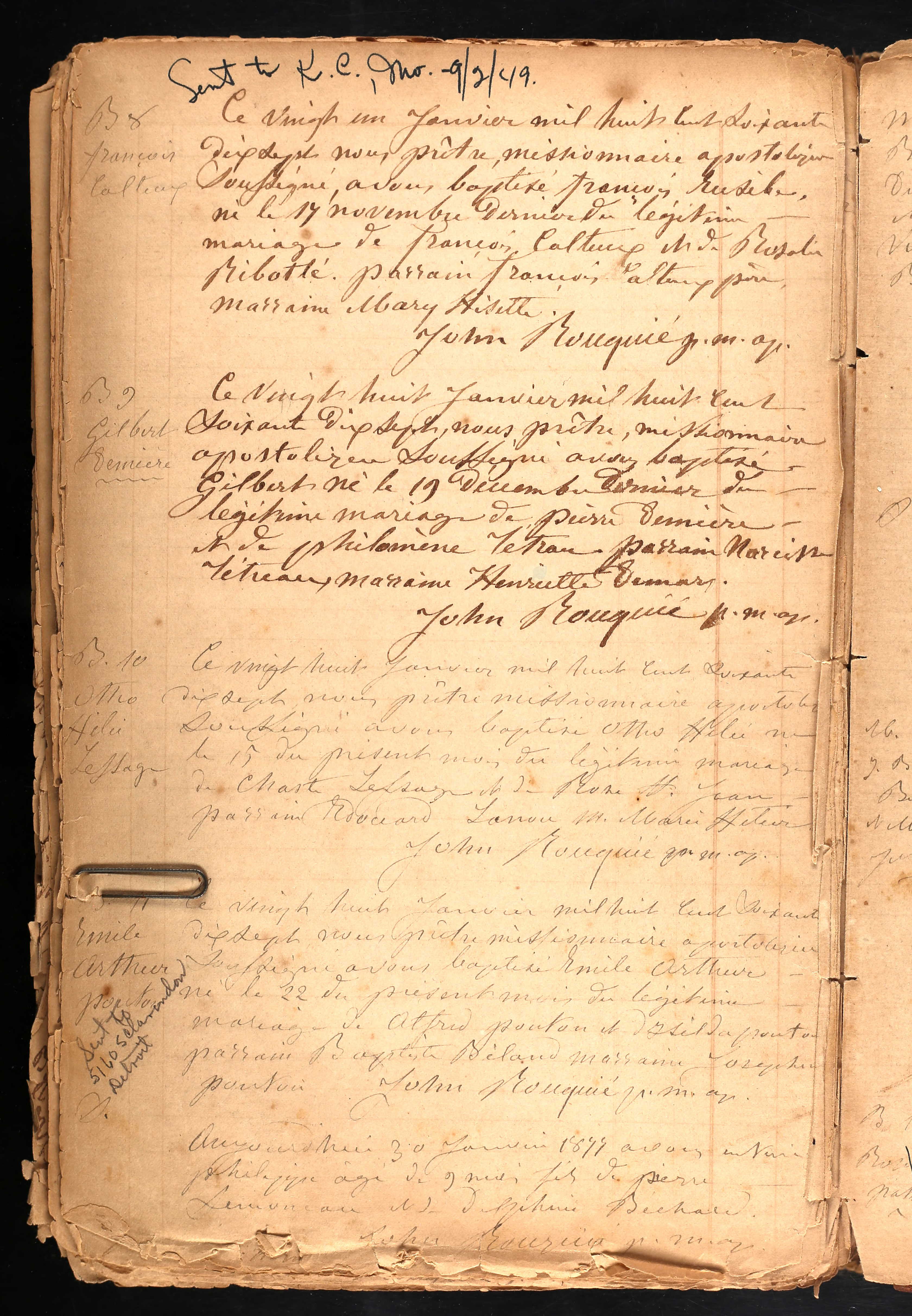 Acte de baptême