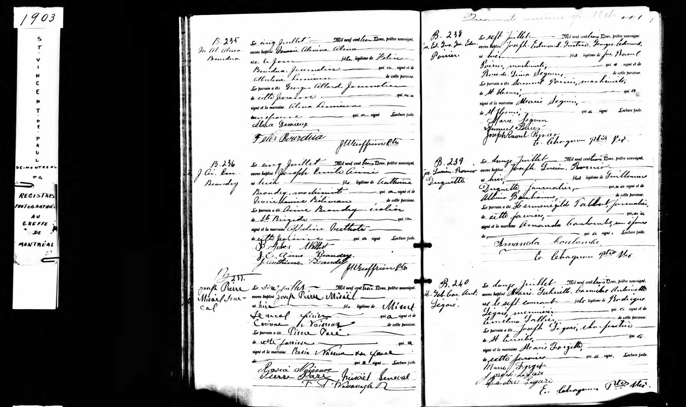Acte de baptême