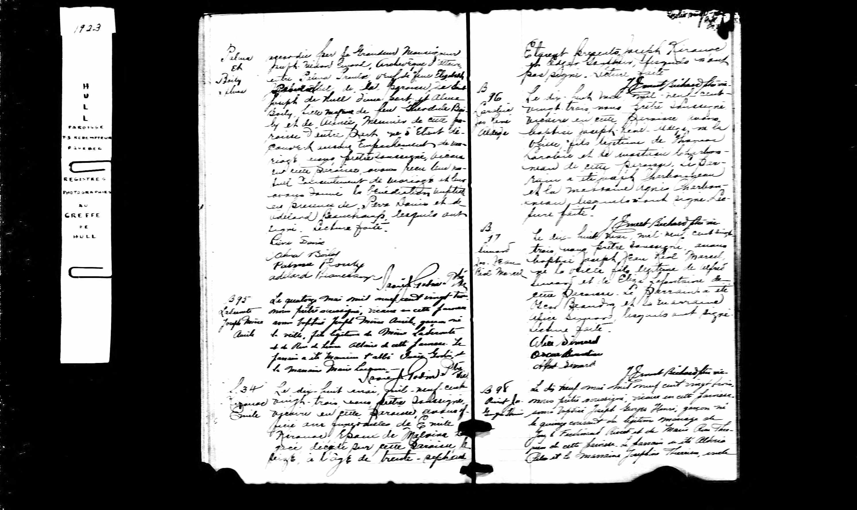 Acte de sépulture