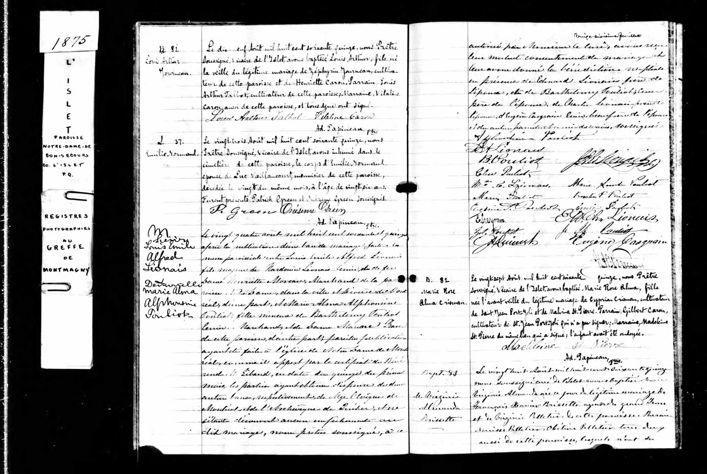 Acte de sépulture