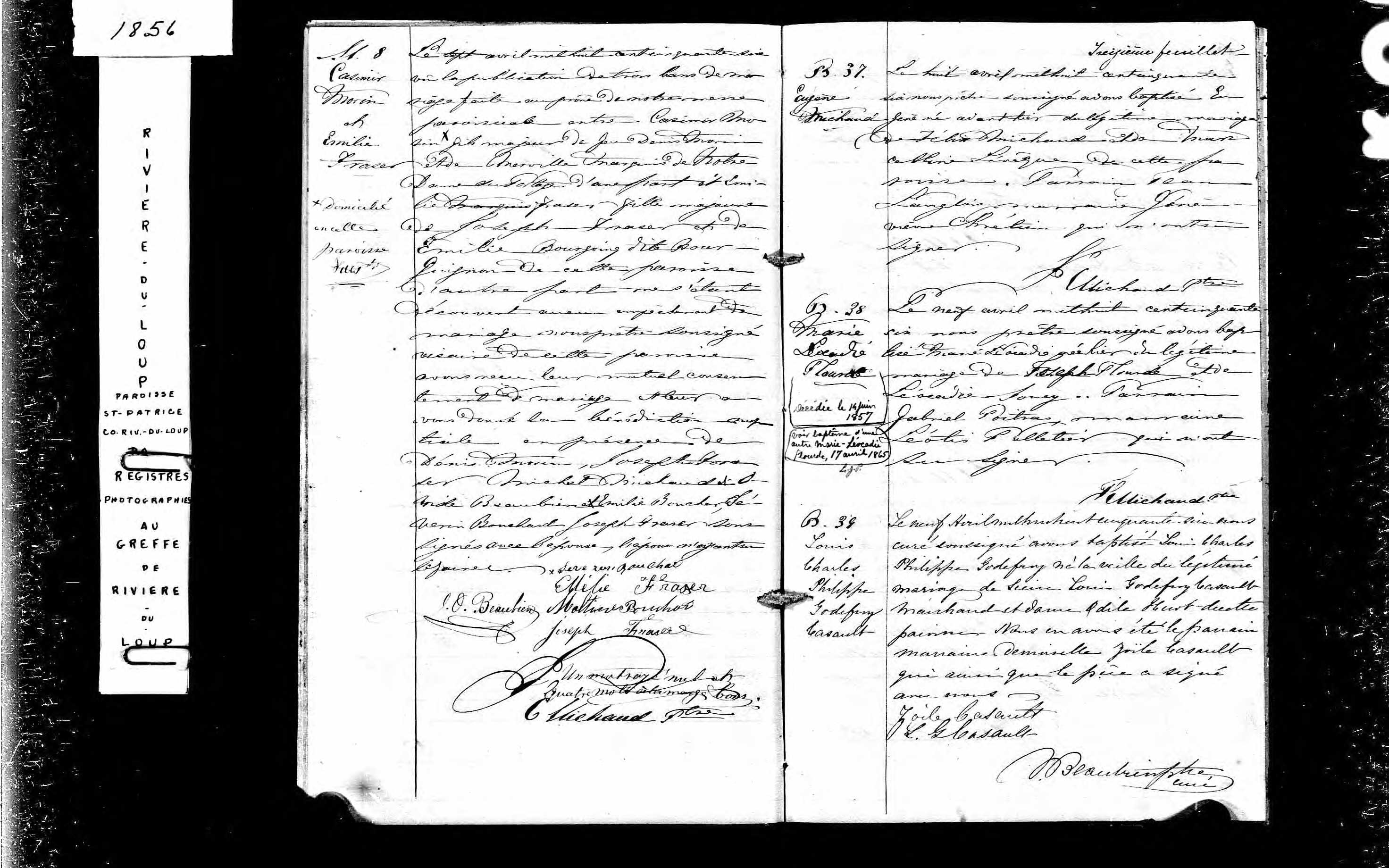 Acte de mariage en premières noces