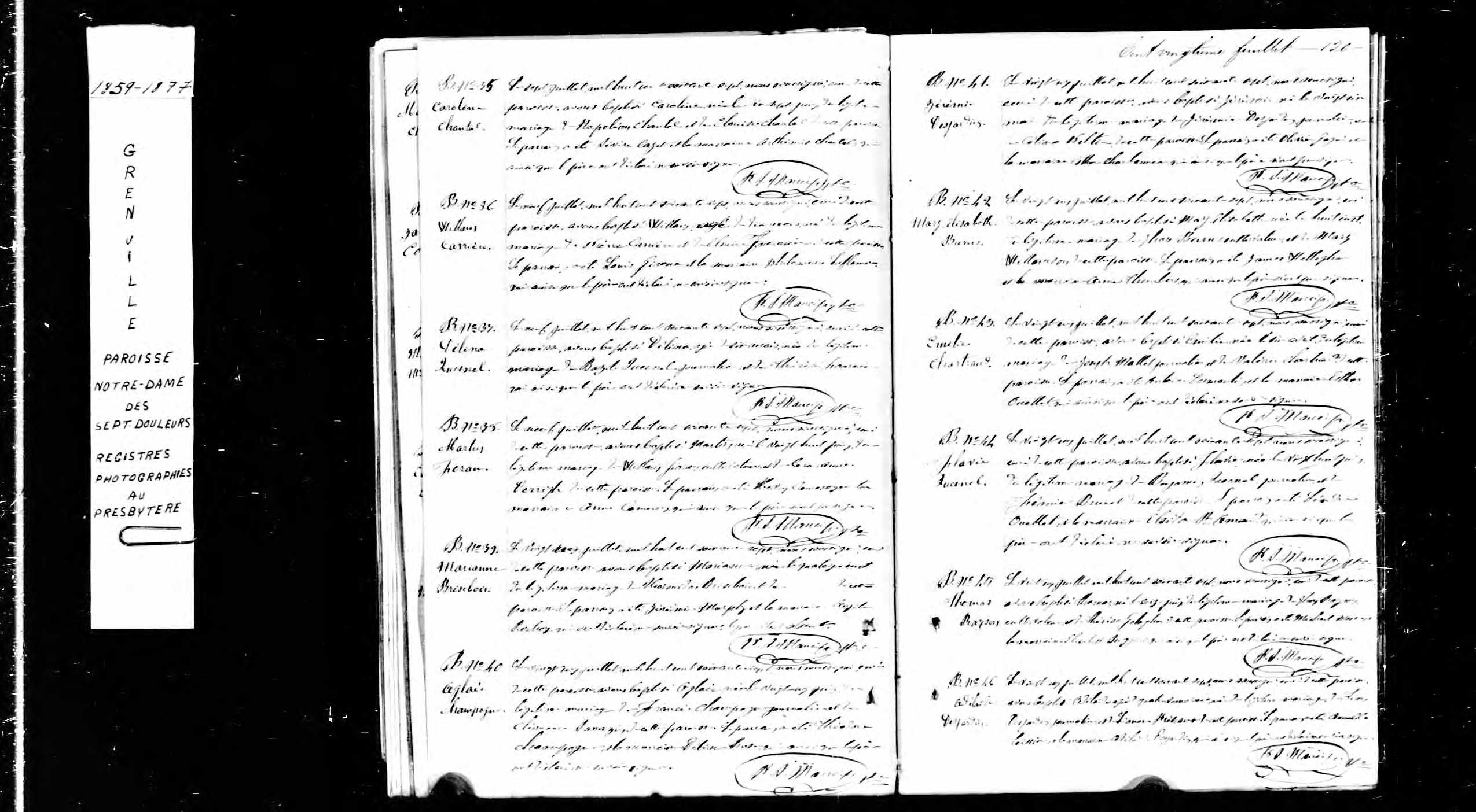 Acte de baptême Acte de baptême