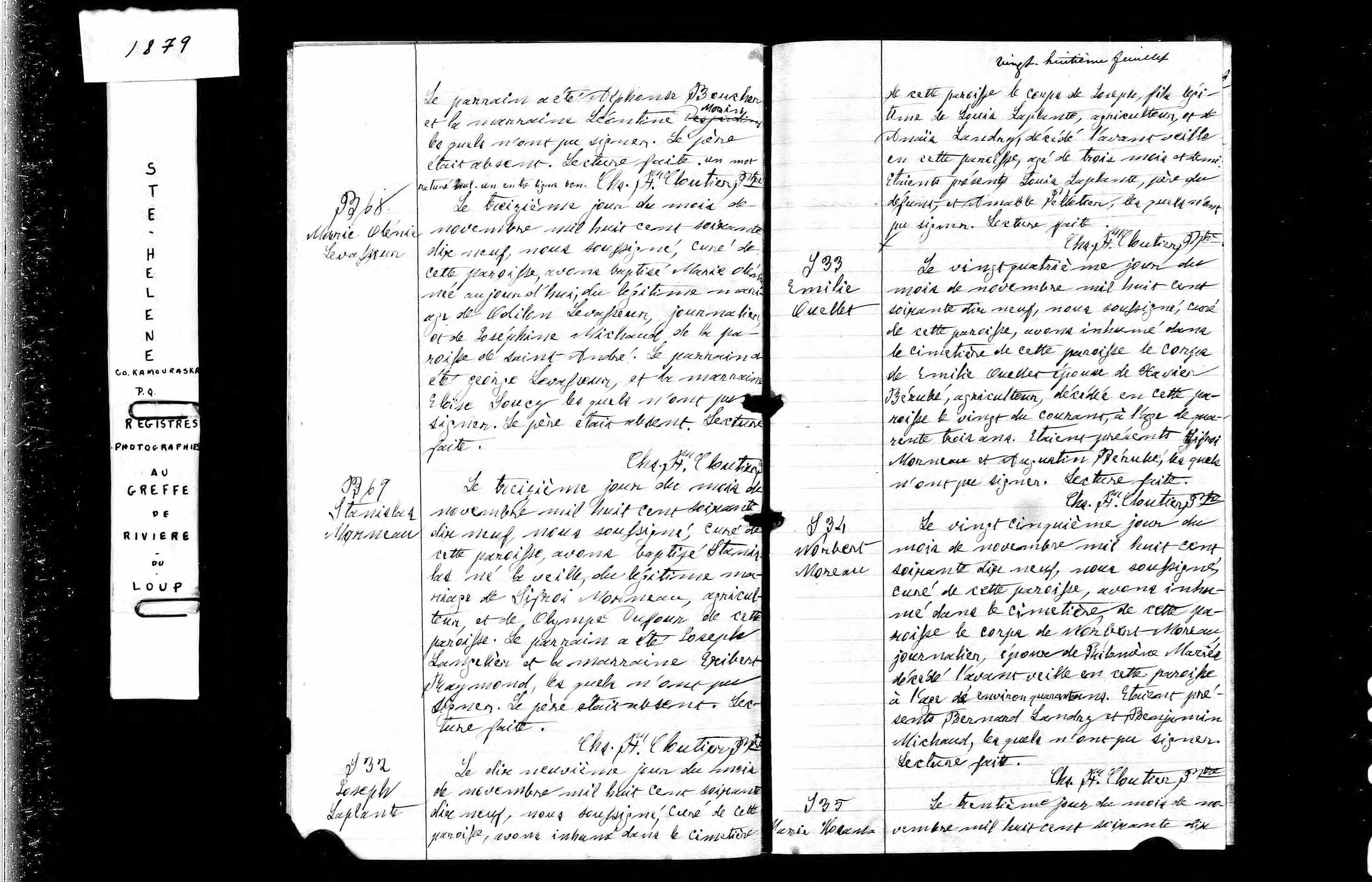 Acte de sépulture