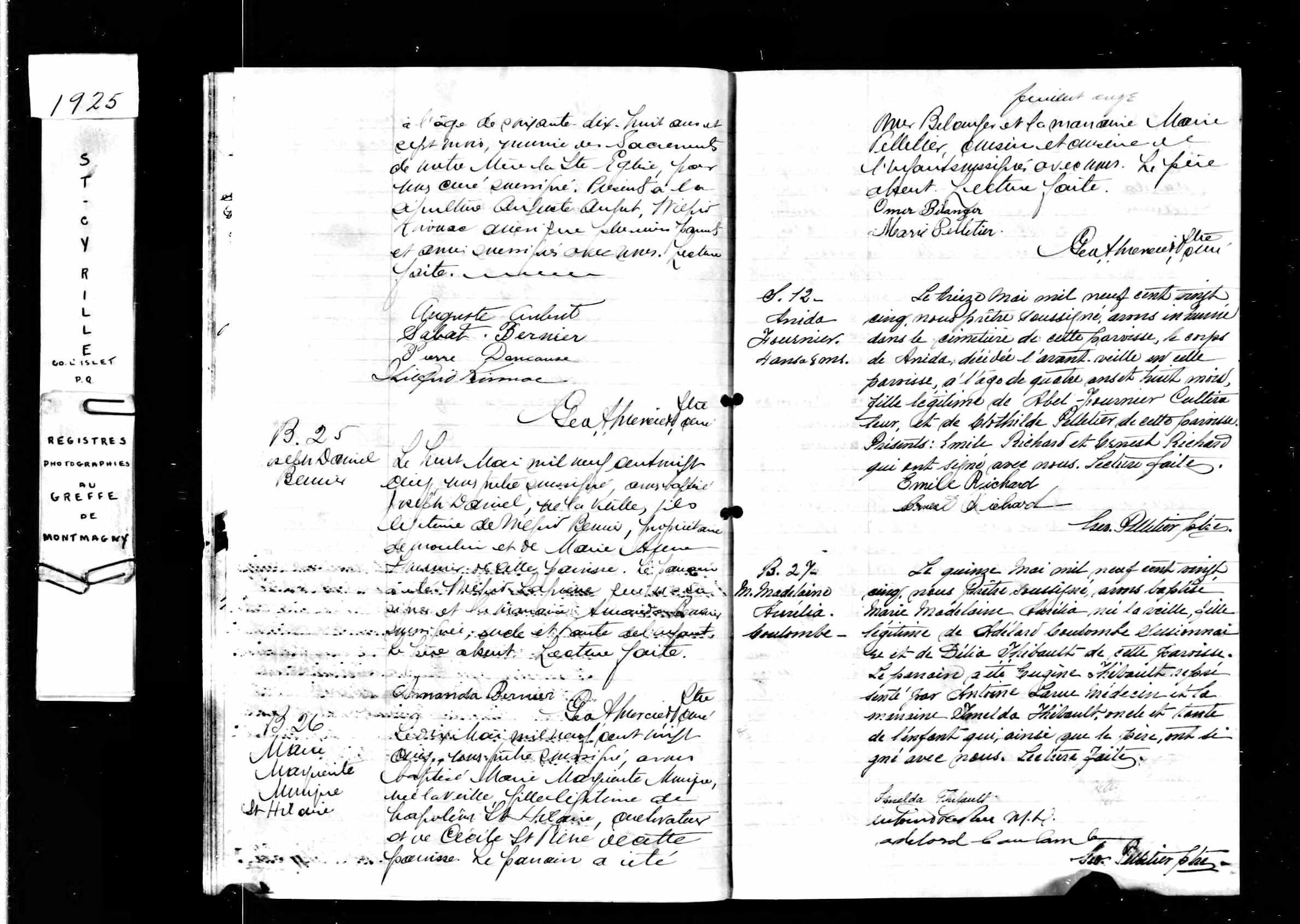  Acte de sépulture