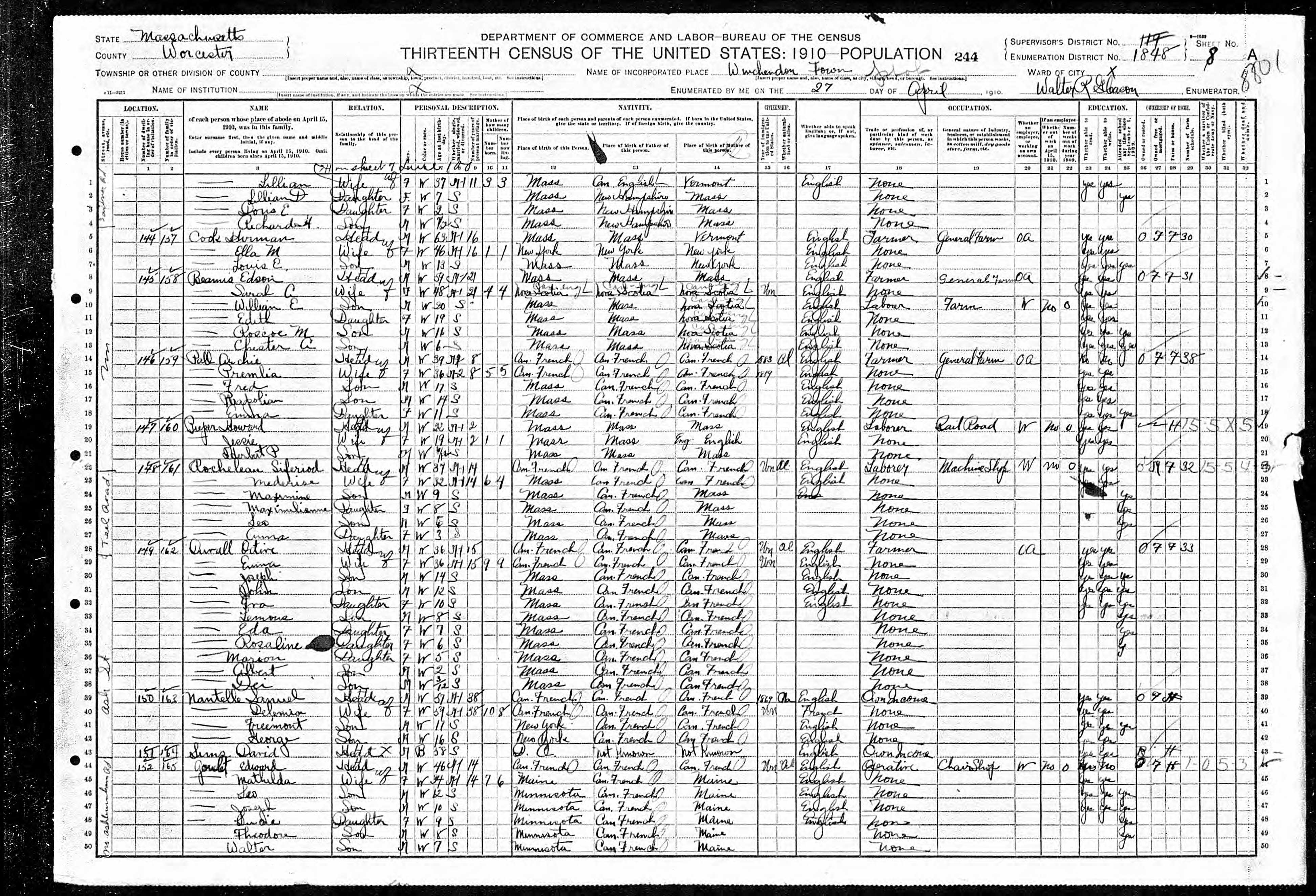 Recensement fédéral américain 1910