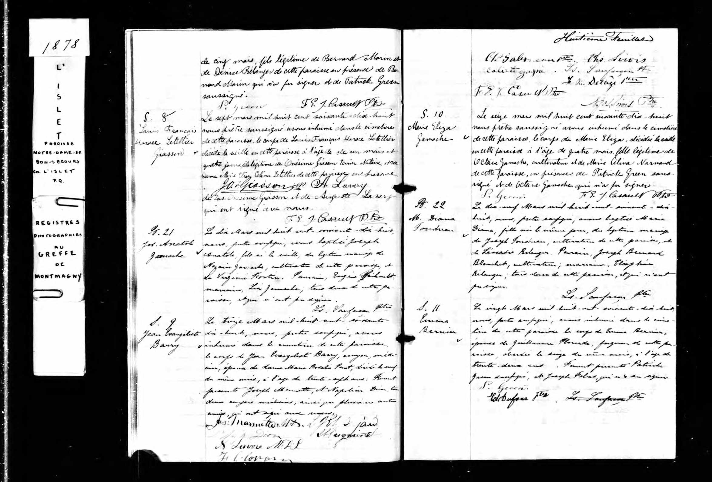 Acte de sépulture