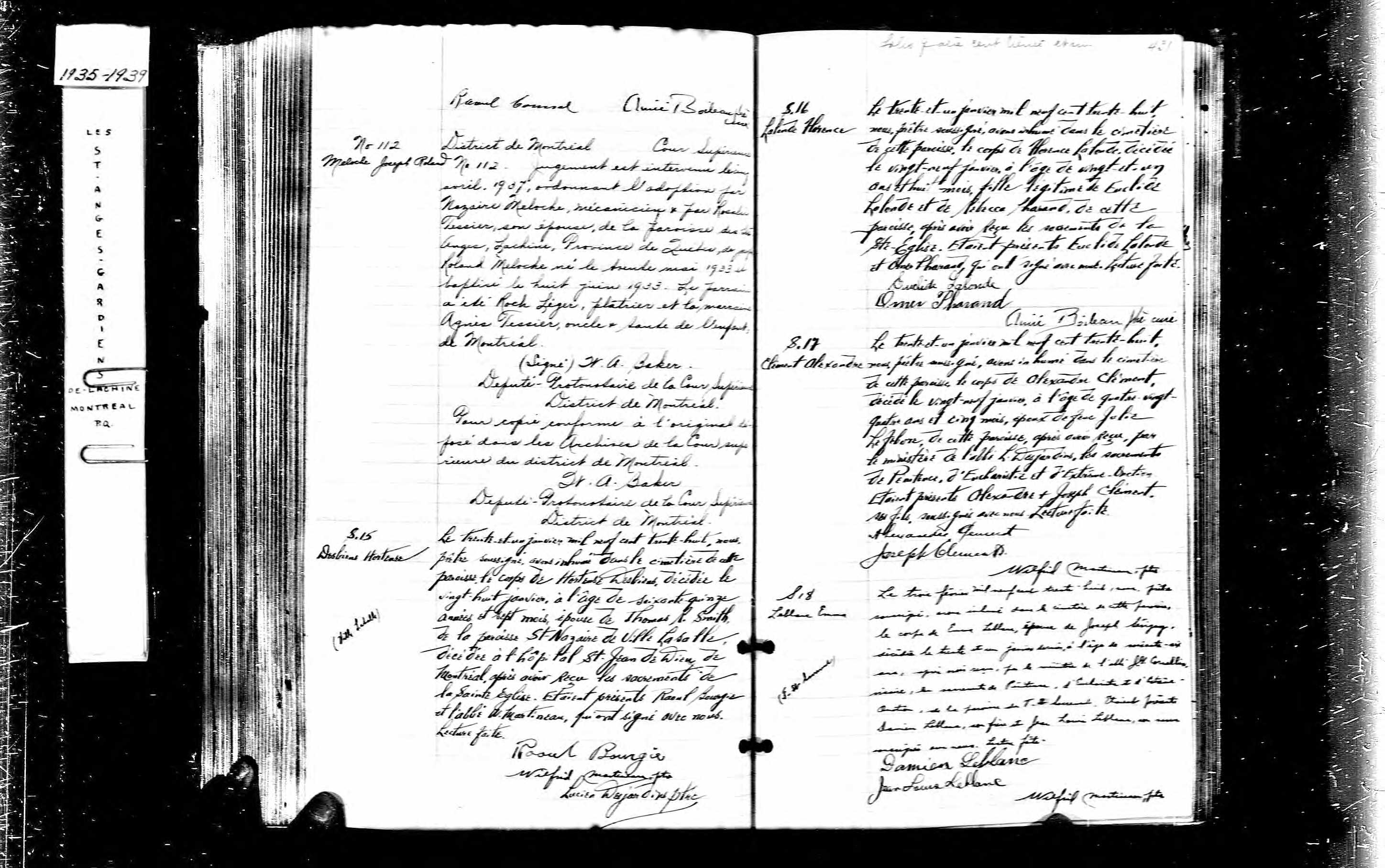 Acte de sépulture