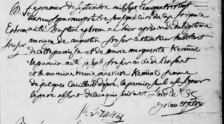 Acte de baptême Acte de baptême