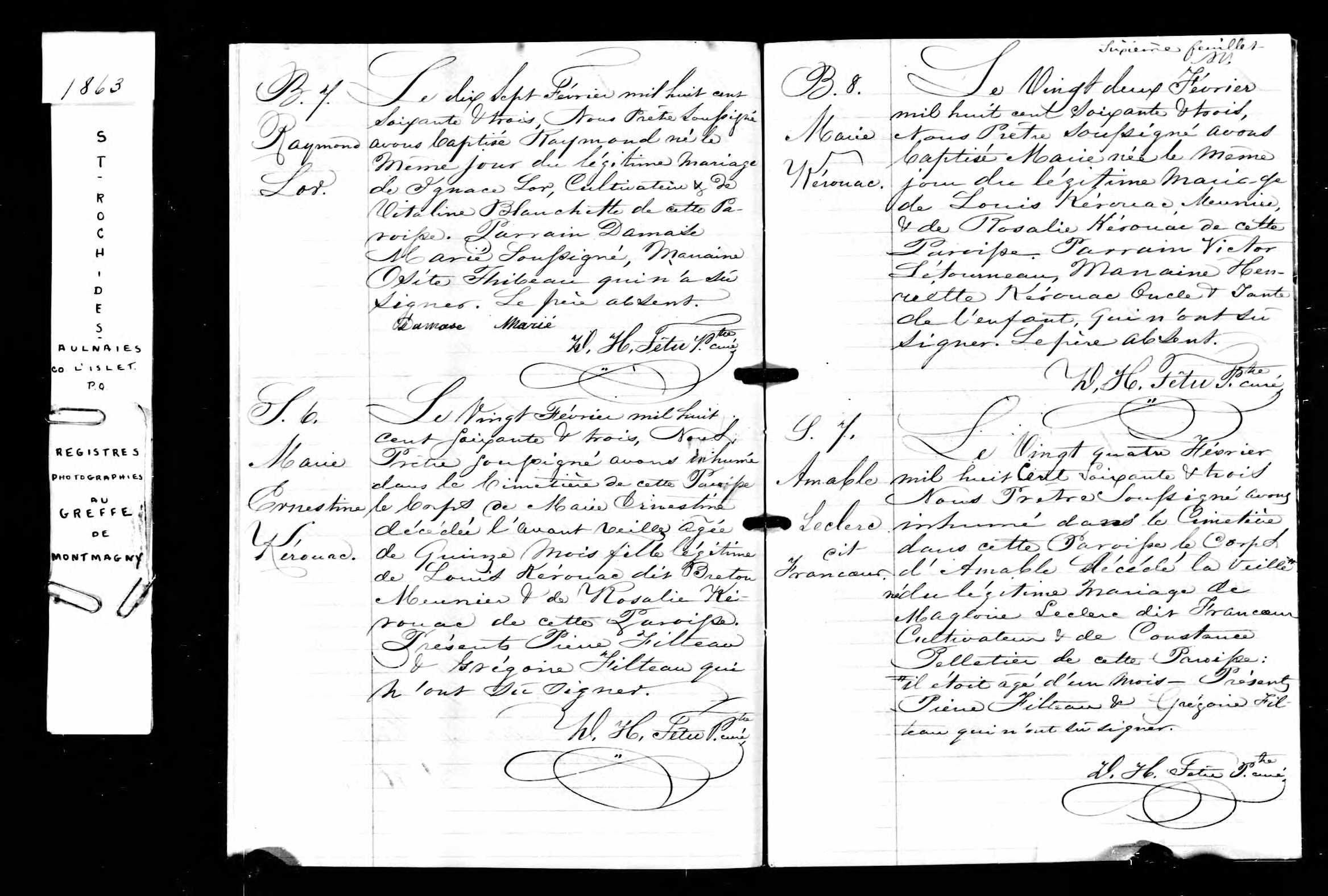 Acte de sépulture