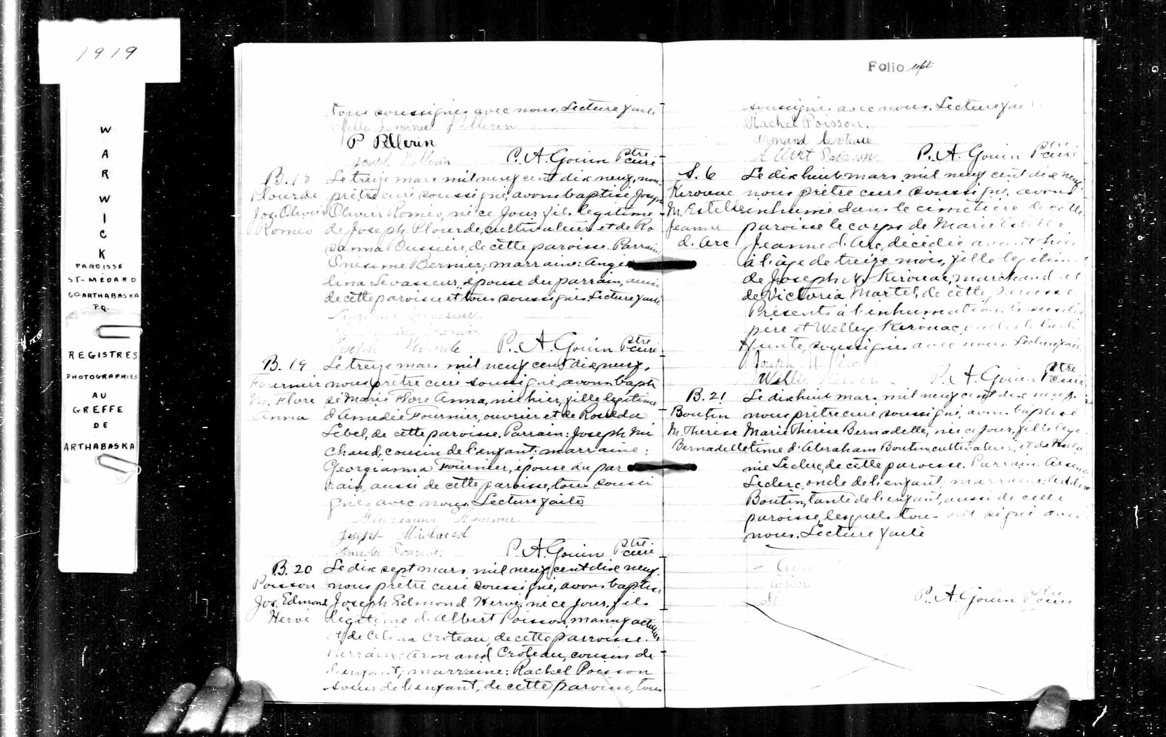 Acte de sépulture Acte de sépulture