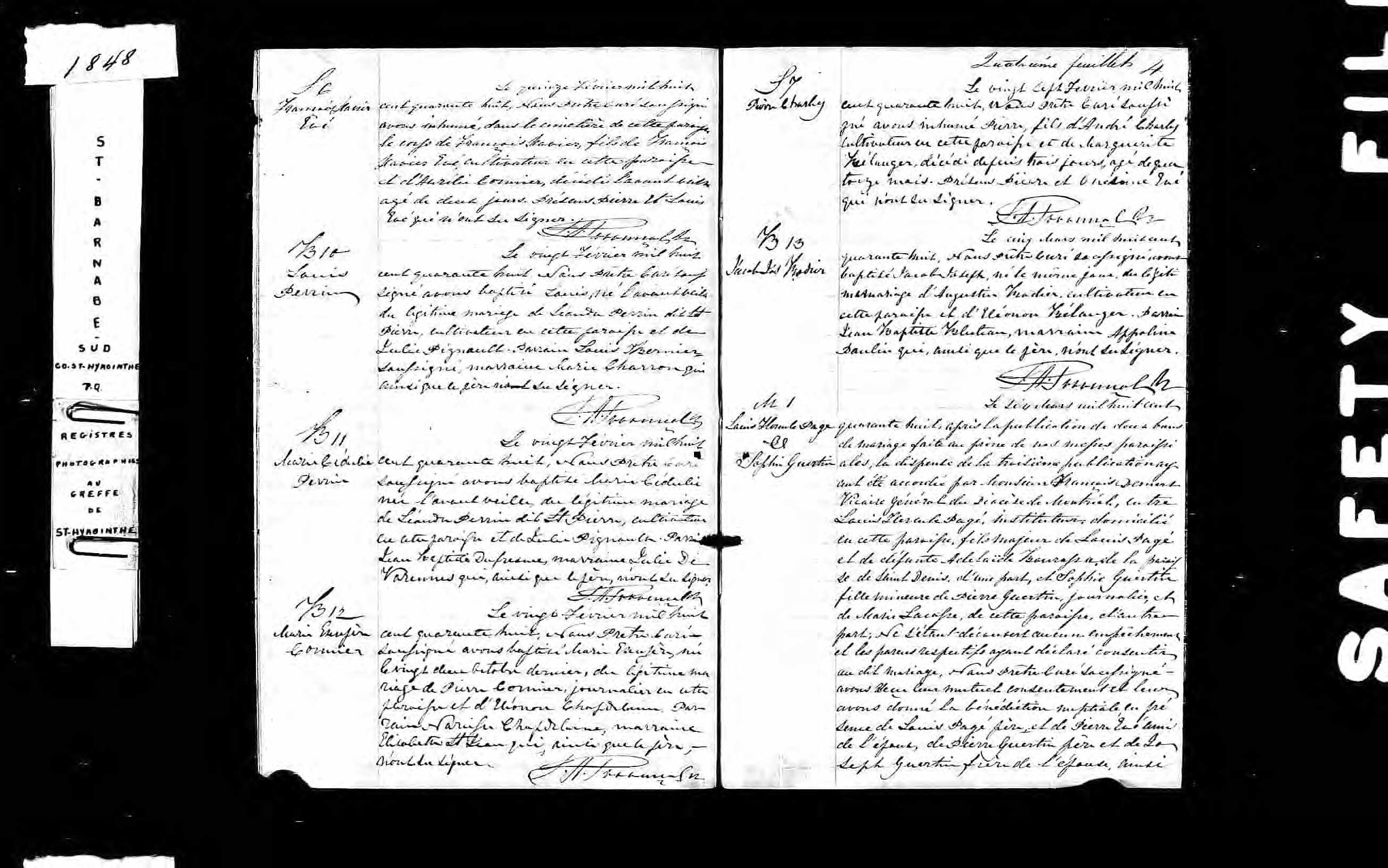 Acte de sépulture