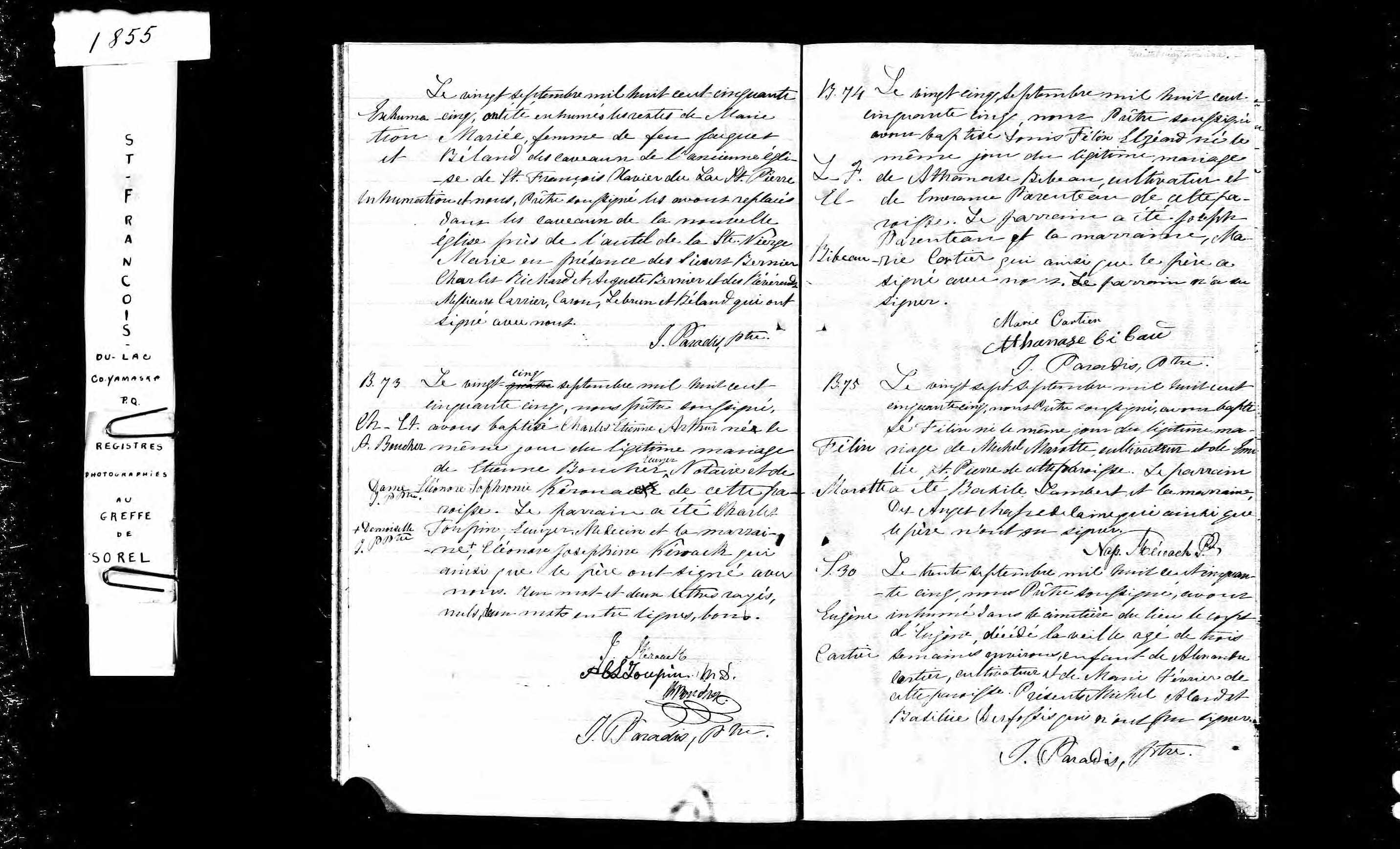 Acte de baptême Acte de baptême