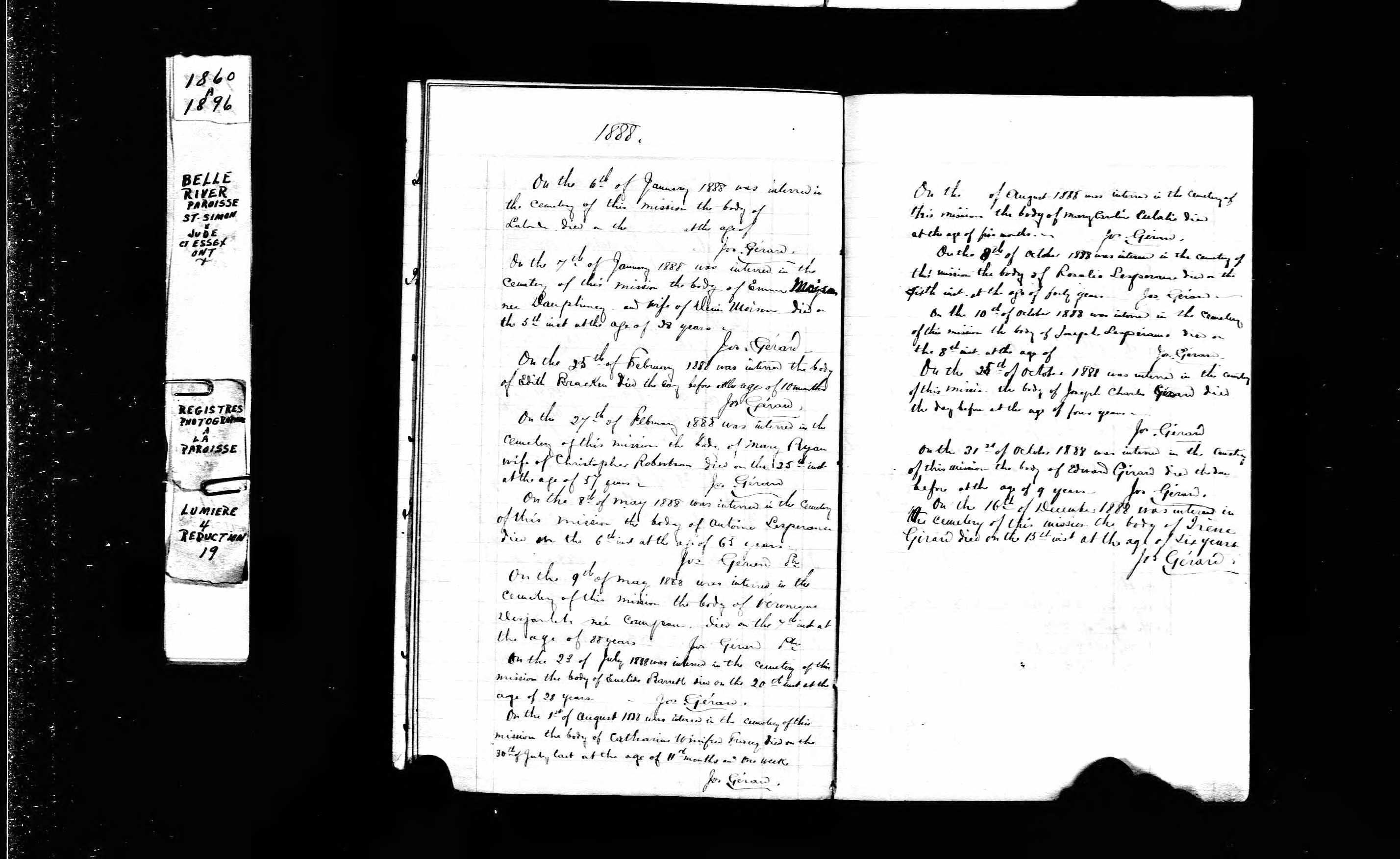 Acte de sépulture