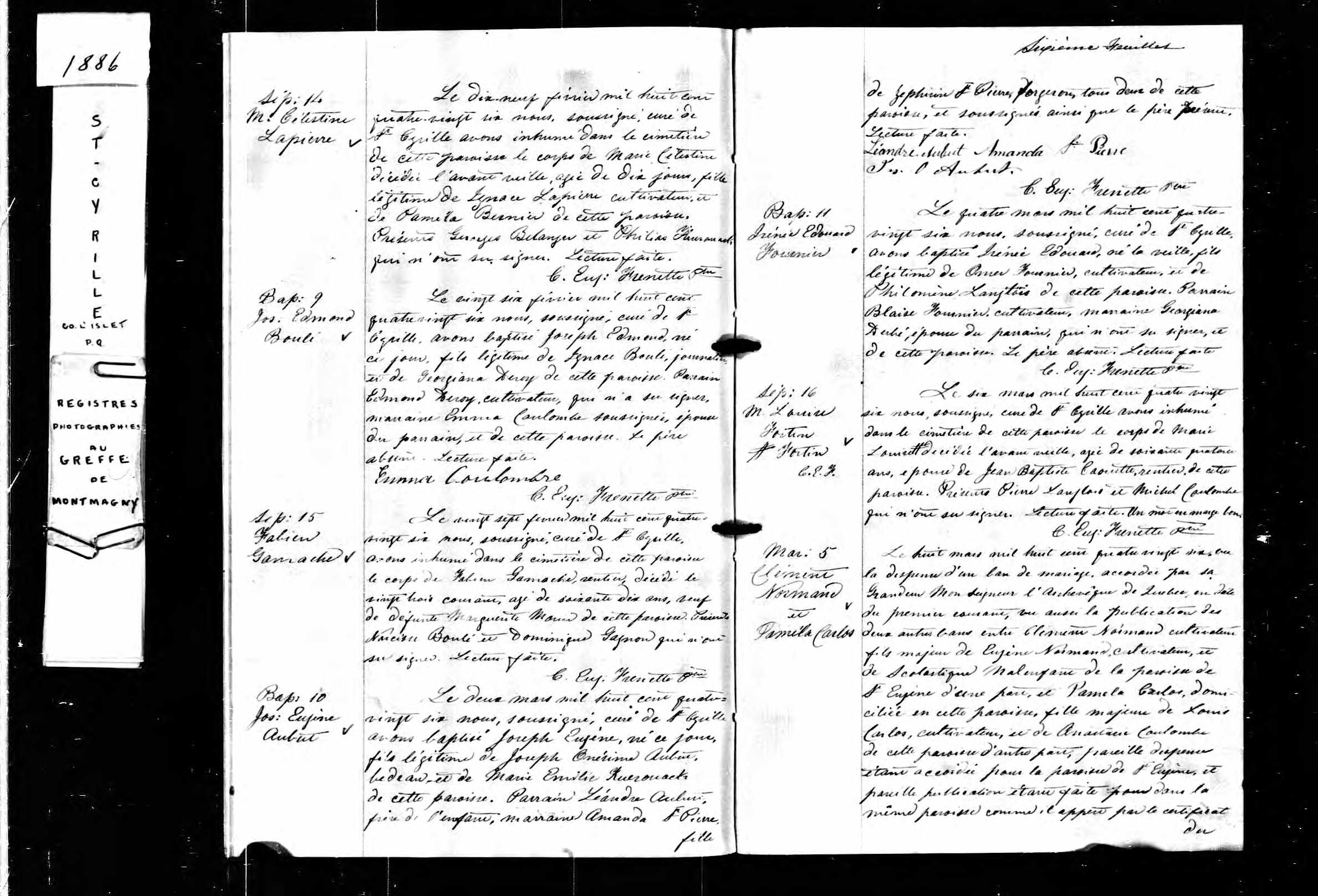 Acte de baptême