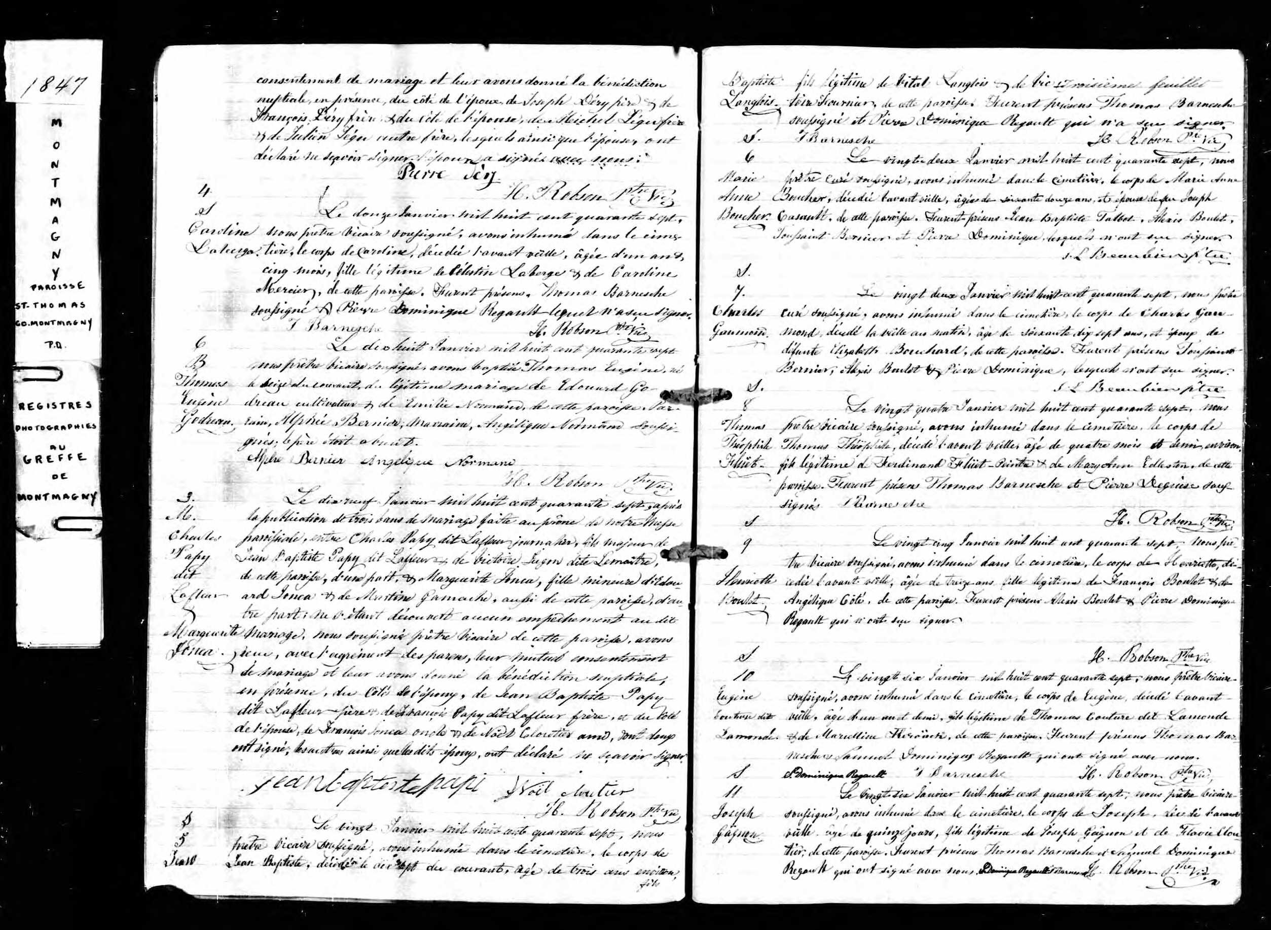 Acte de sépulture
