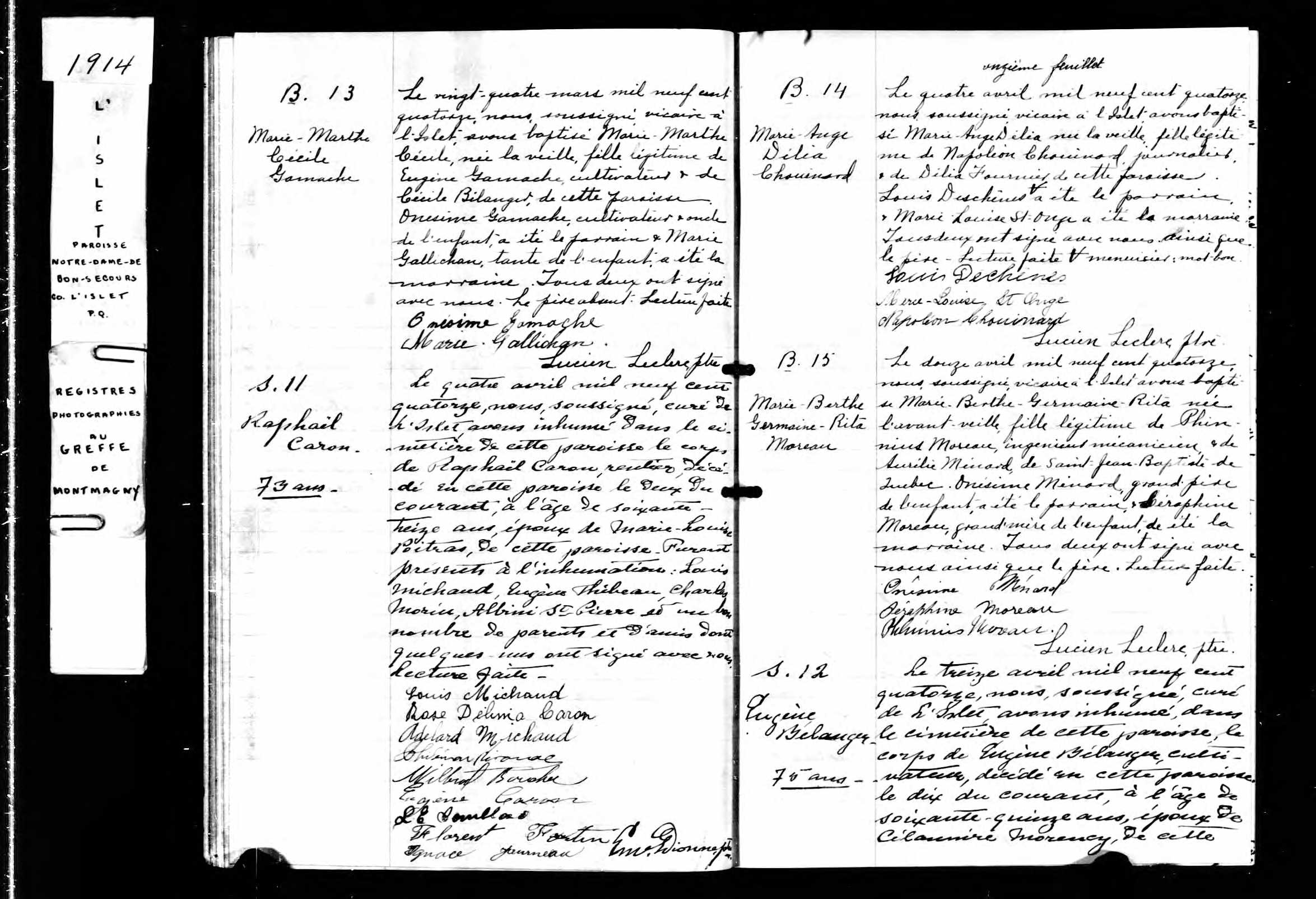  Acte de sépulture