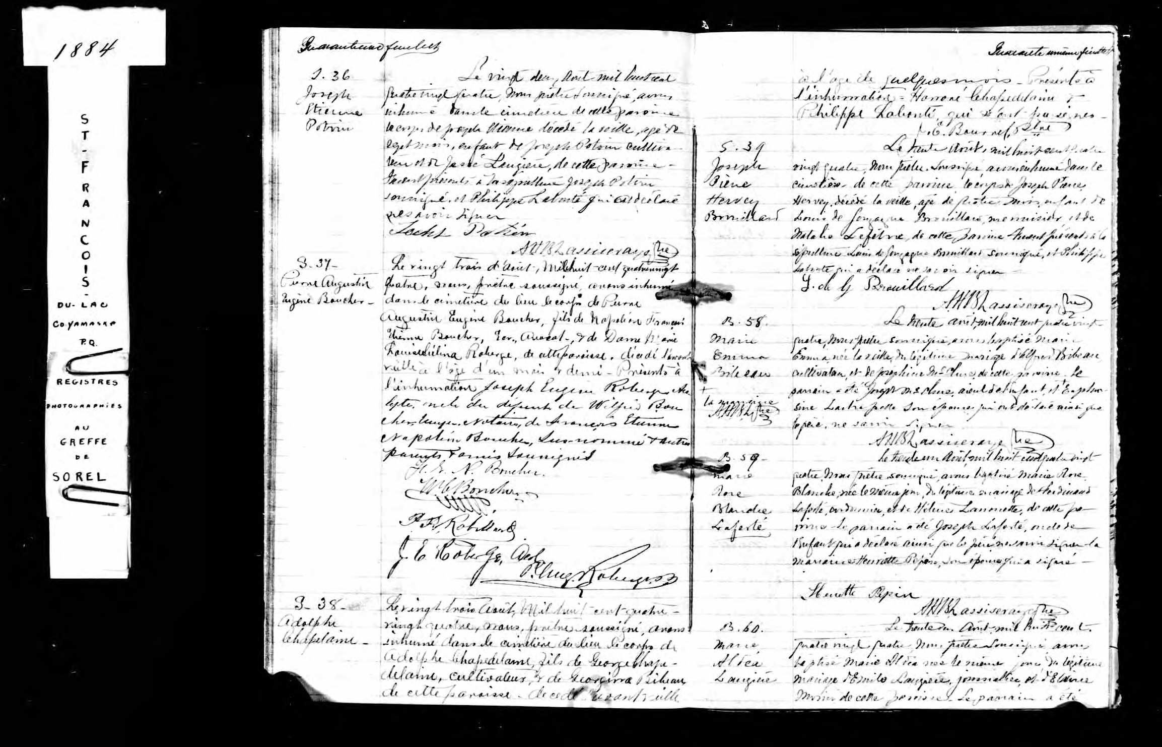 Acte de sépulture Acte de sépulture