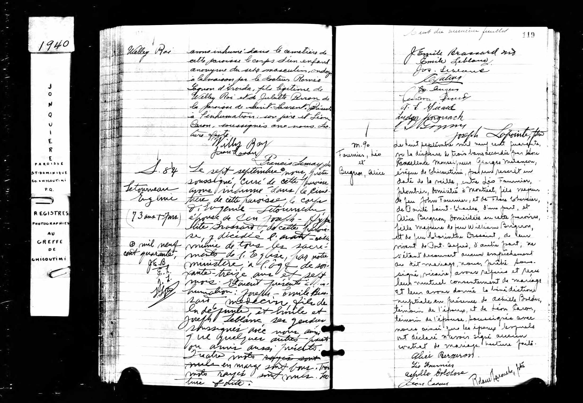 Acte de sépulture