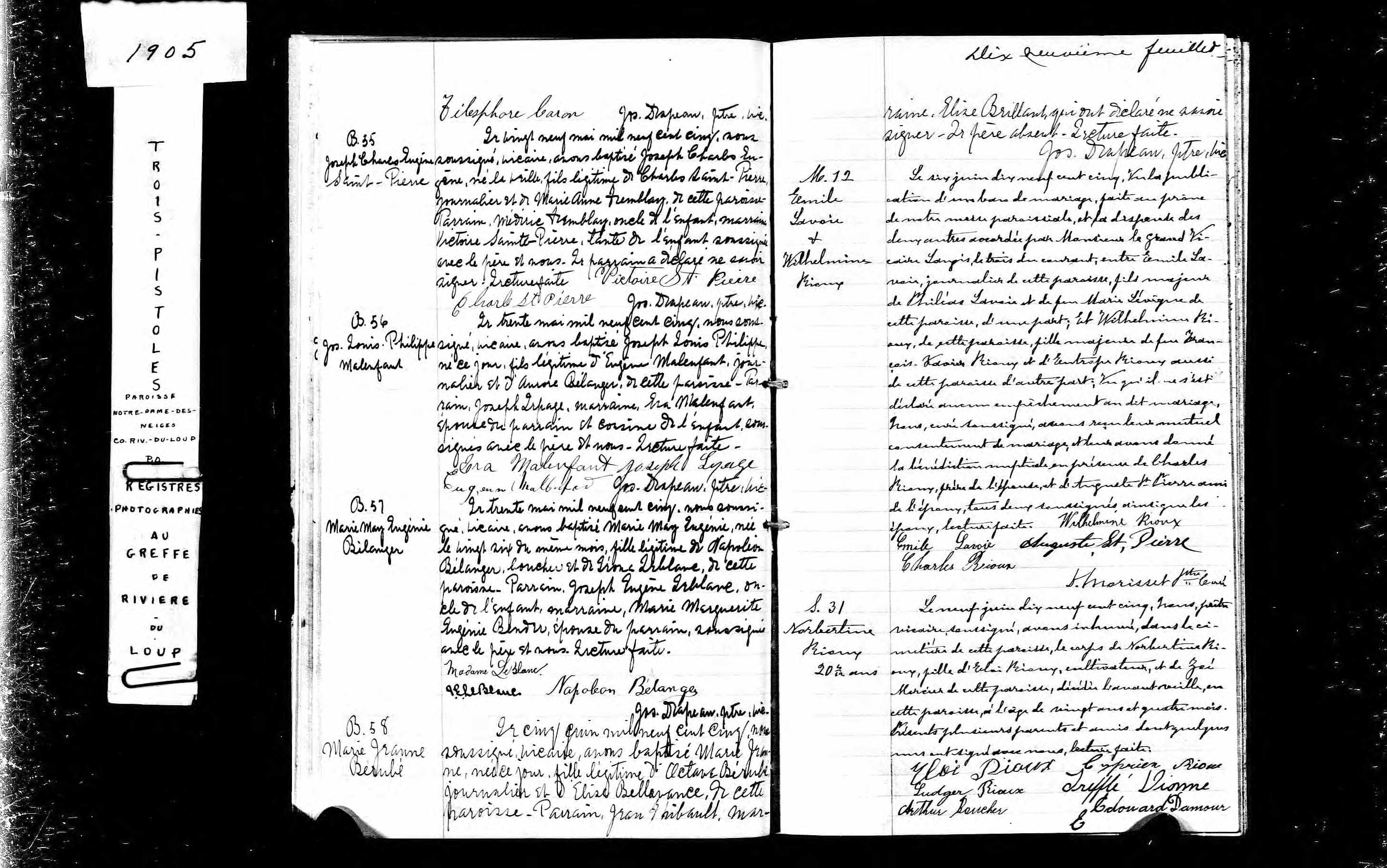 Acte de baptême Acte de baptême
