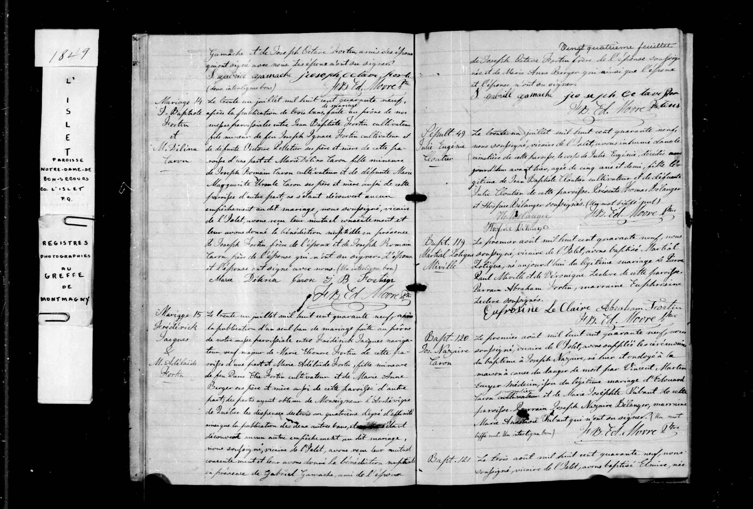 Acte de sépulture