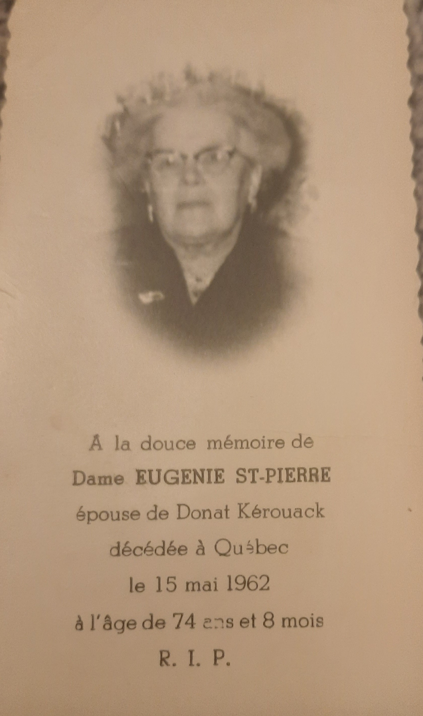 Carte mortuaire