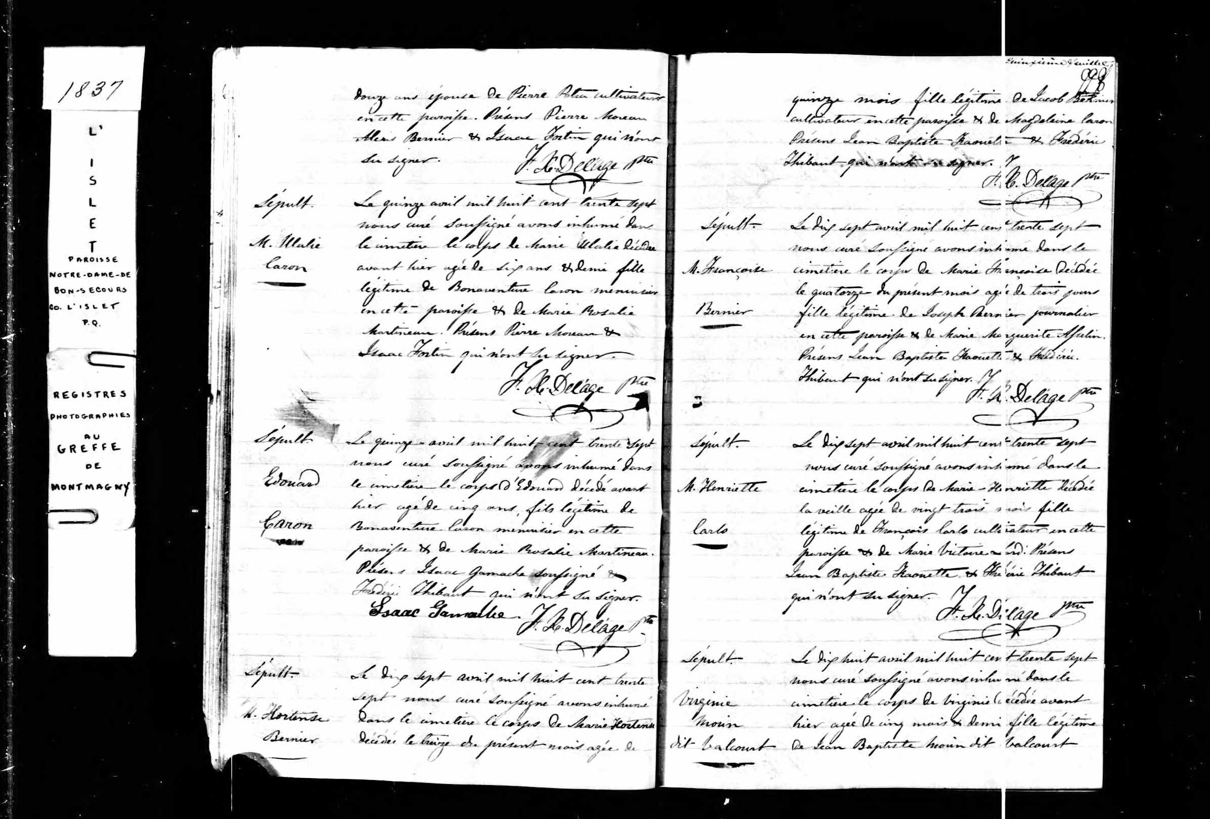 Acte de sépulture